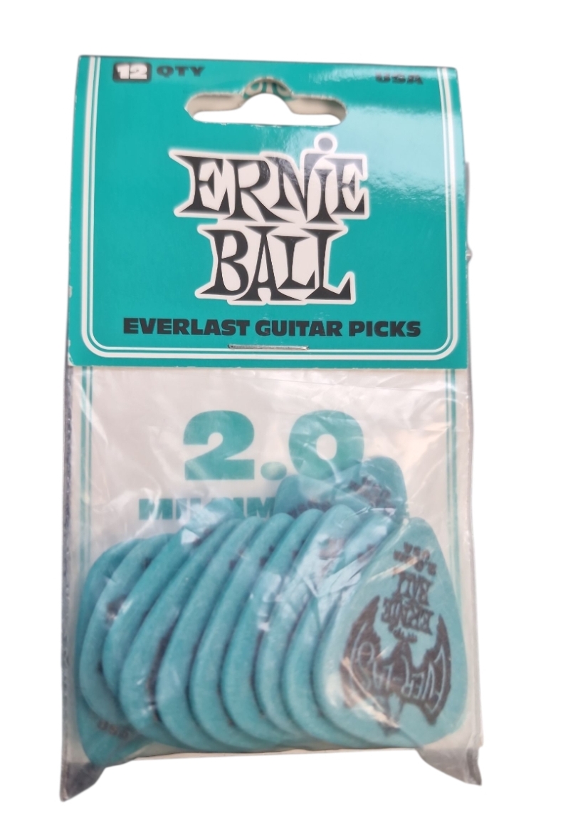 Product photo for EB Everlast Picks 12 Pack 2.0mm