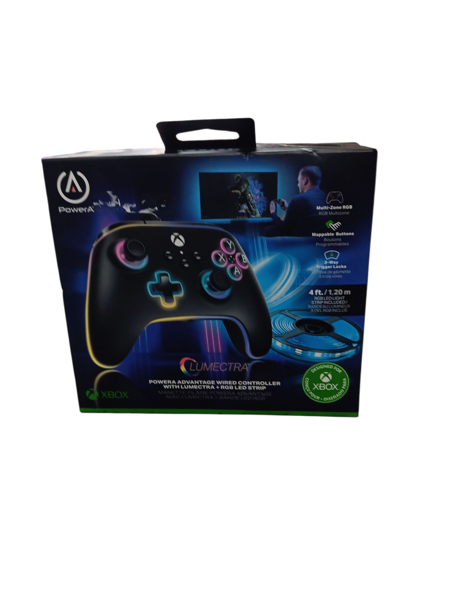 Product photo for Power A Lumectra Wired Controller Xbox