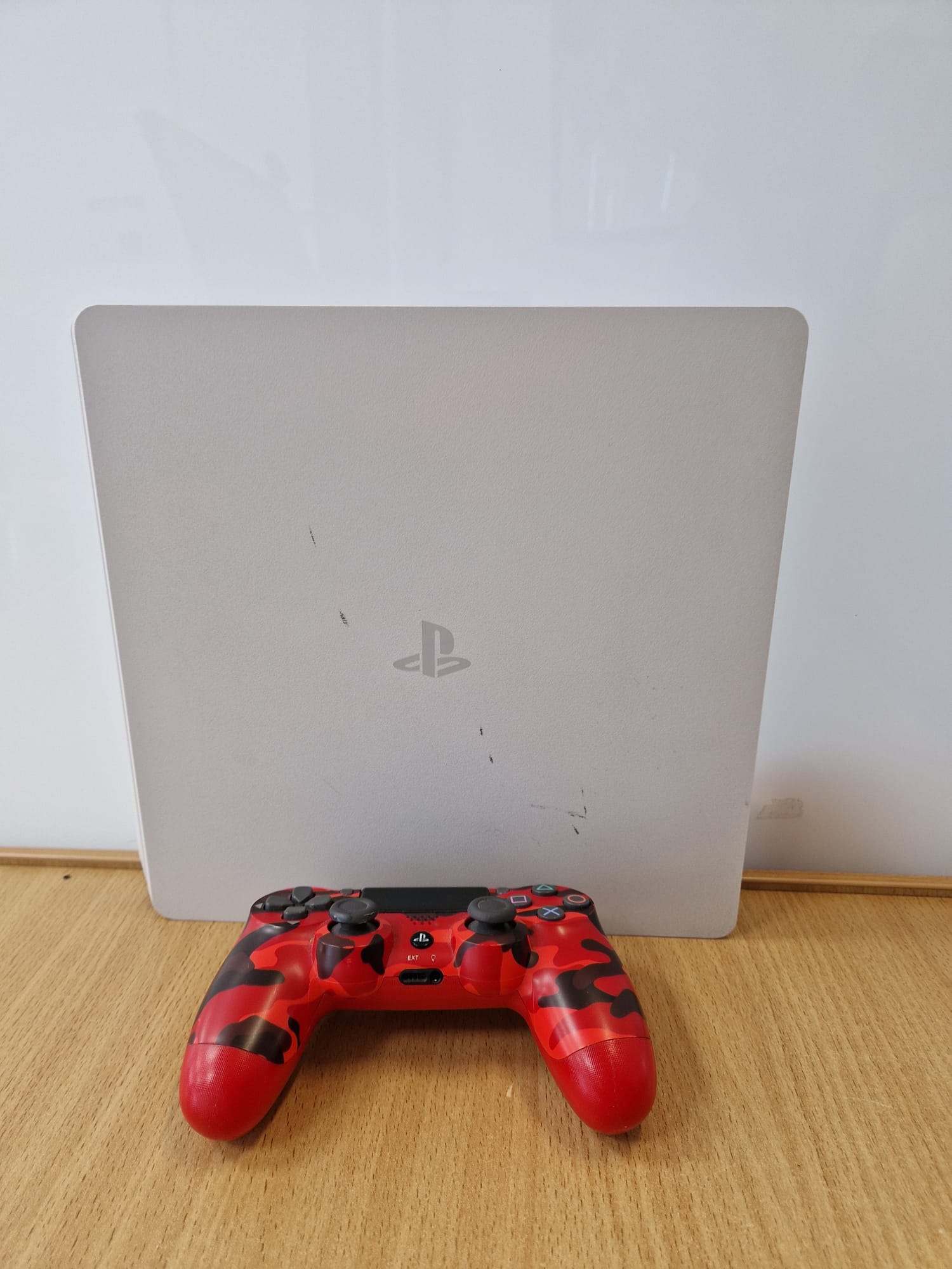 Product photo for Playstation PlayStation 4 Slim 500GB Glacier White - 3rd Party Controller 12M warranty