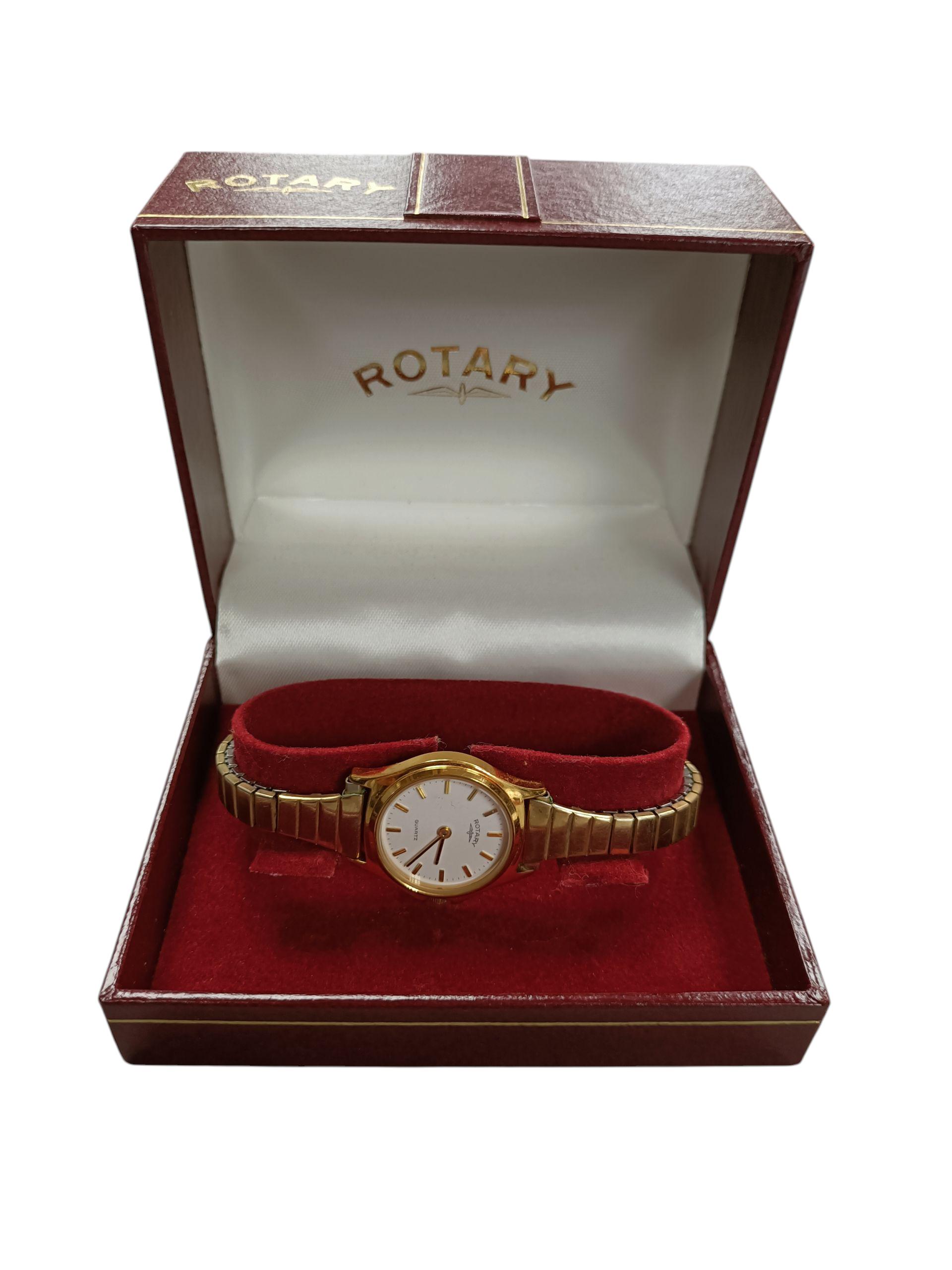 Product photo for Rotary Ladies Gold Plated Quartz Watch 7802.100