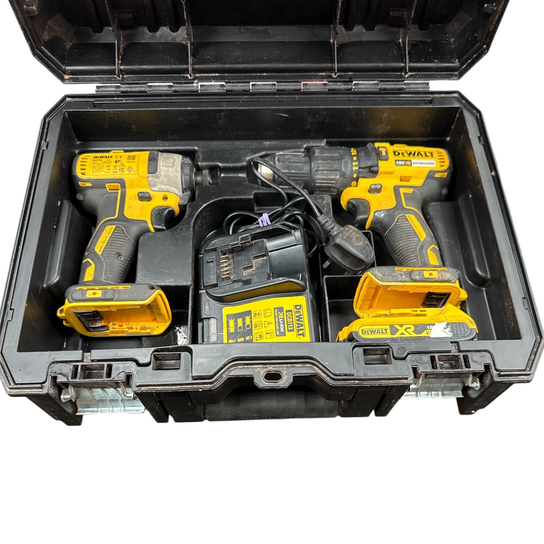 Product photo for Dewalt XR Brushless DCD77 + DCF787