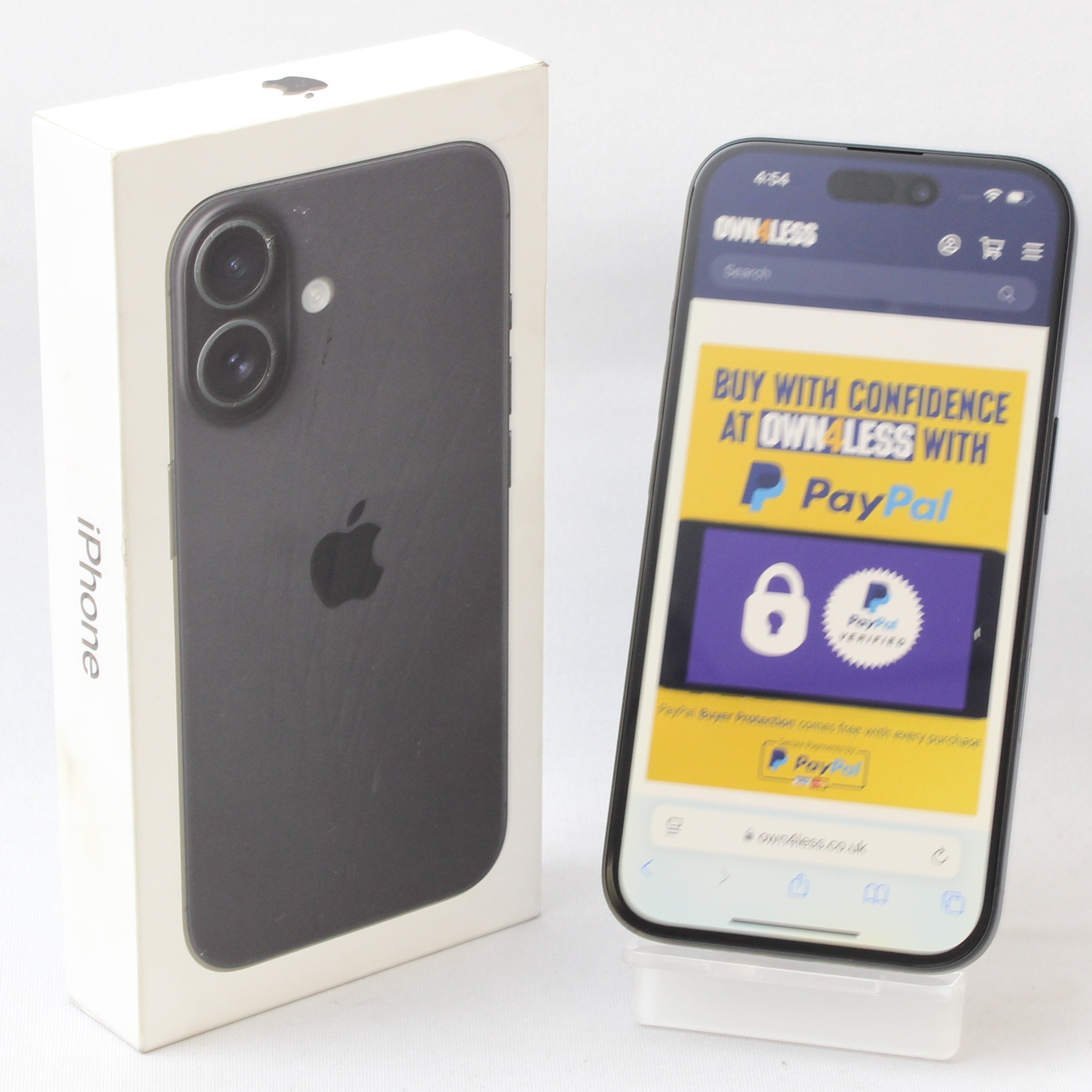 Product photo for Apple iPhone 16 128GB Smartphone with Warranty June 2026 - Black BH 100% (A)