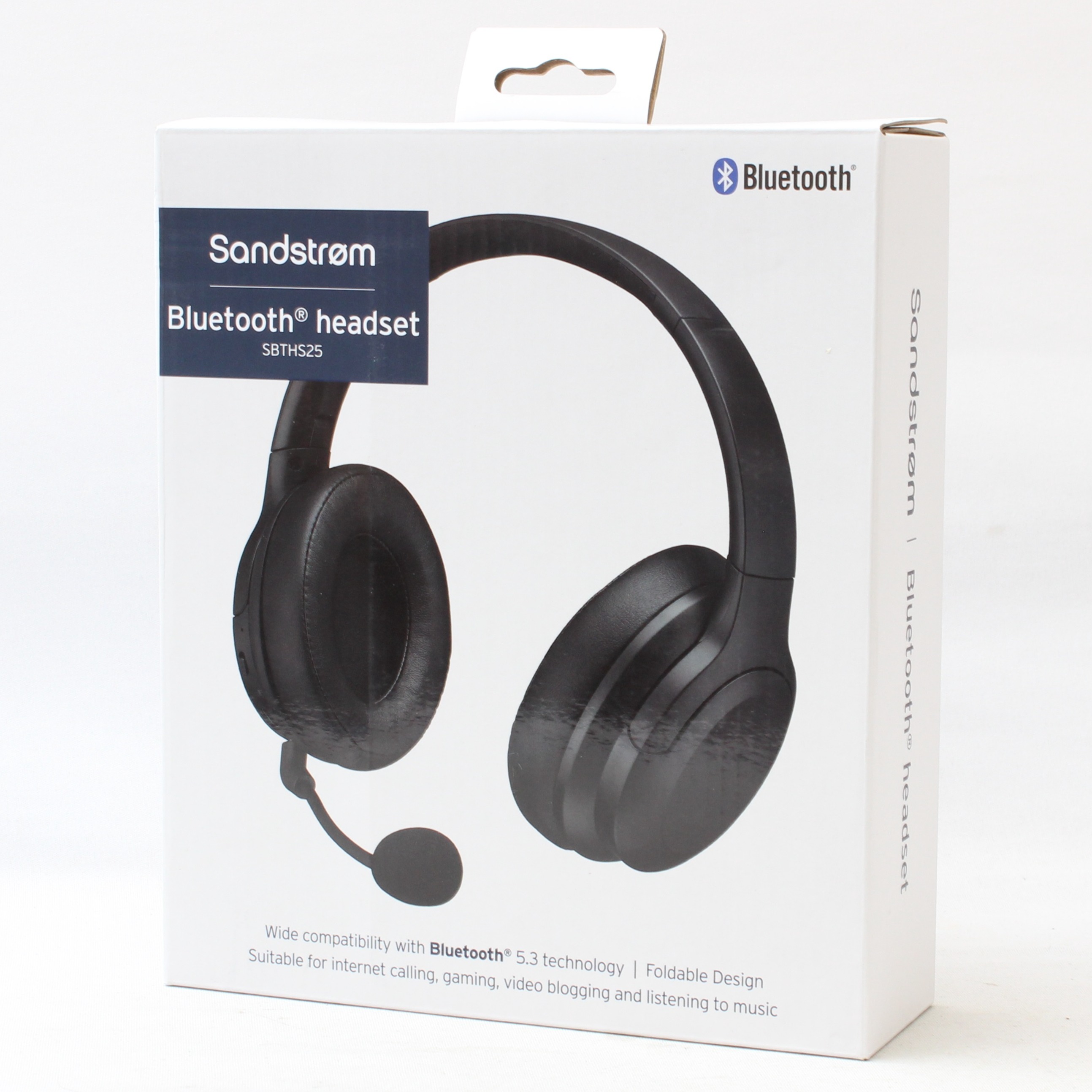 Product photo for Sandstrom SBTHS25 Over-Ear Bluetooth Headset Headphones with Microphone (NR)