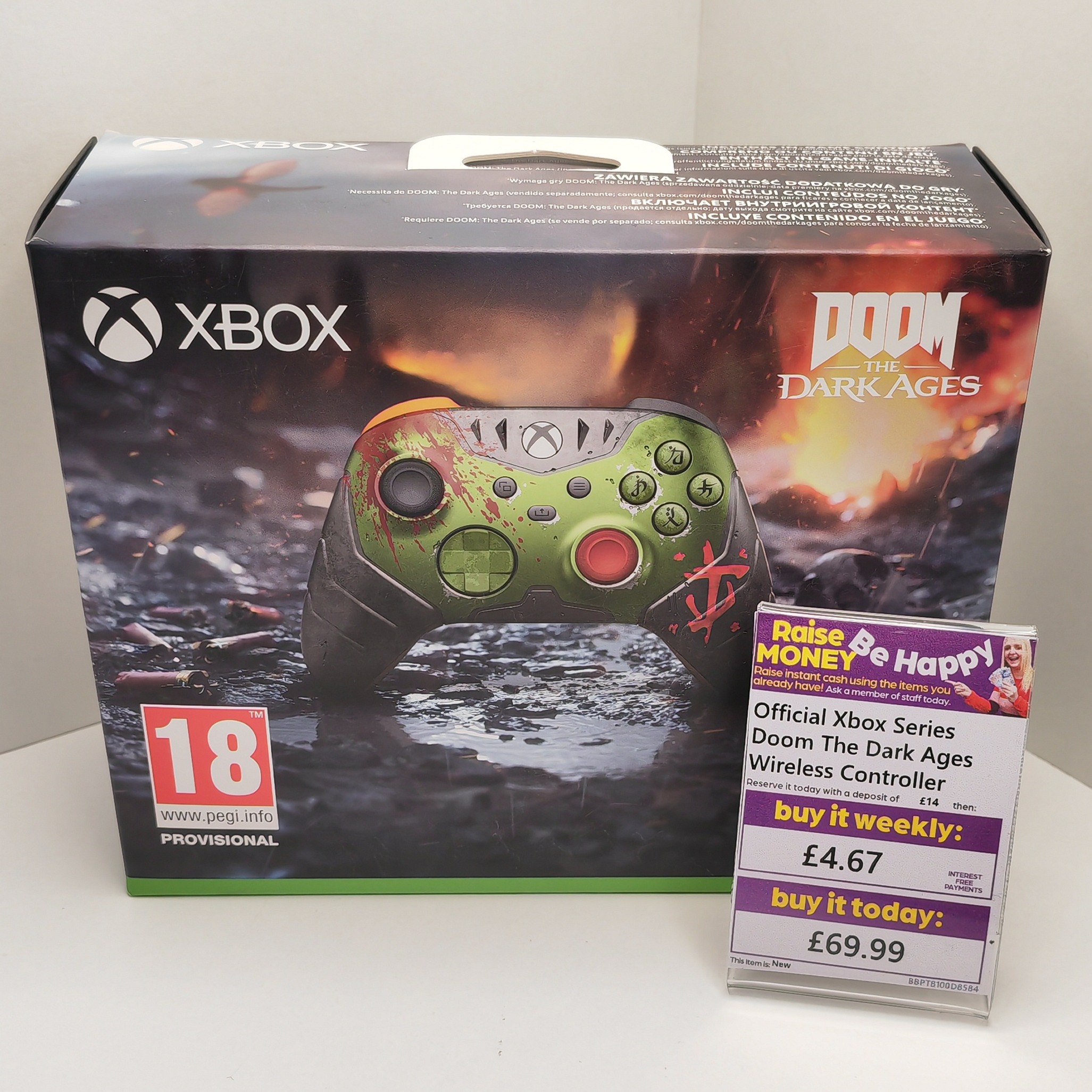 Product photo for Official Xbox Series Doom The Dark Ages Wireless Controller