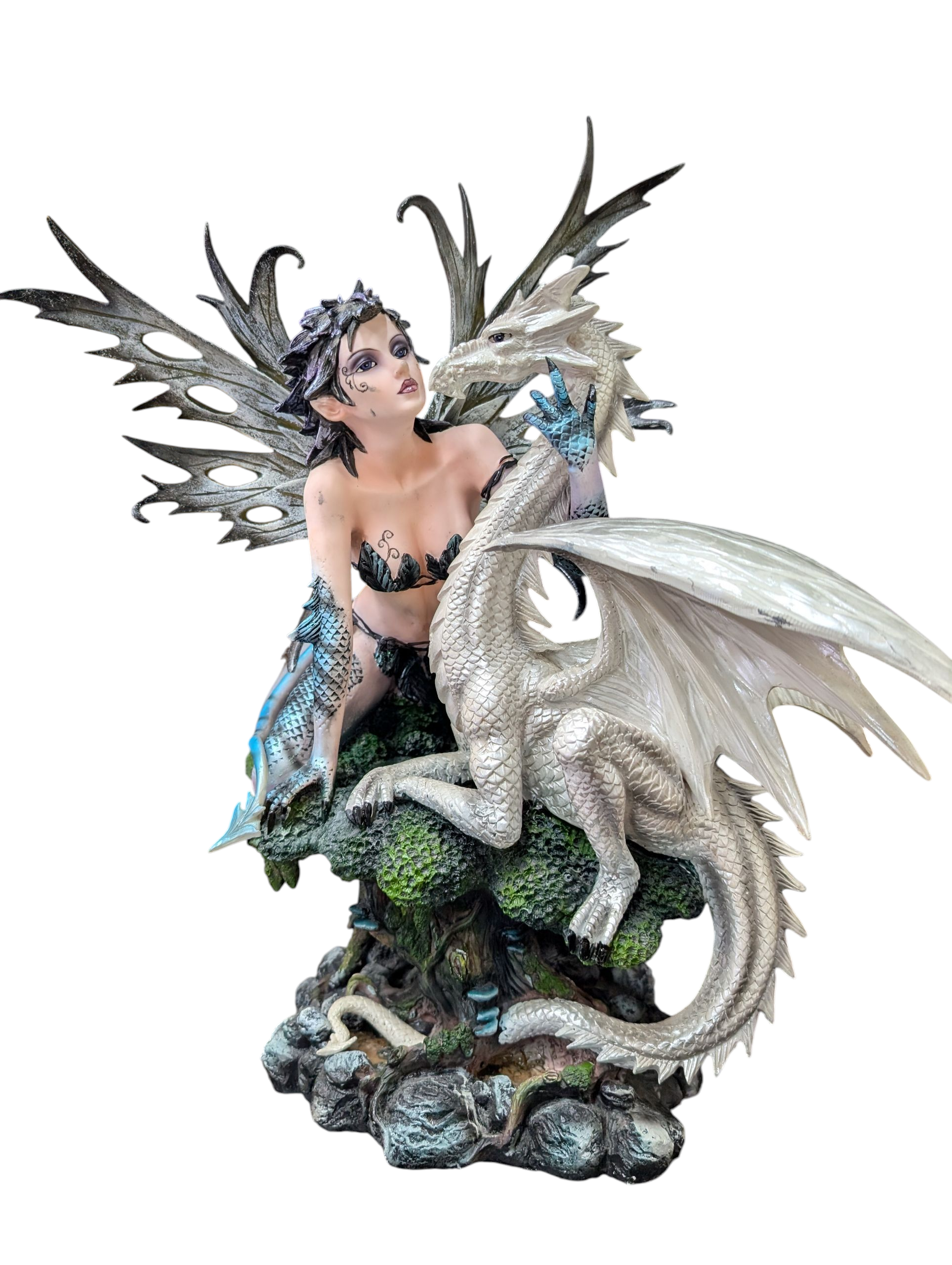 Product photo for Nemesis Now Jasmeena “The Courtesan” Fairy & Dragon Figurine 48 cm – Used