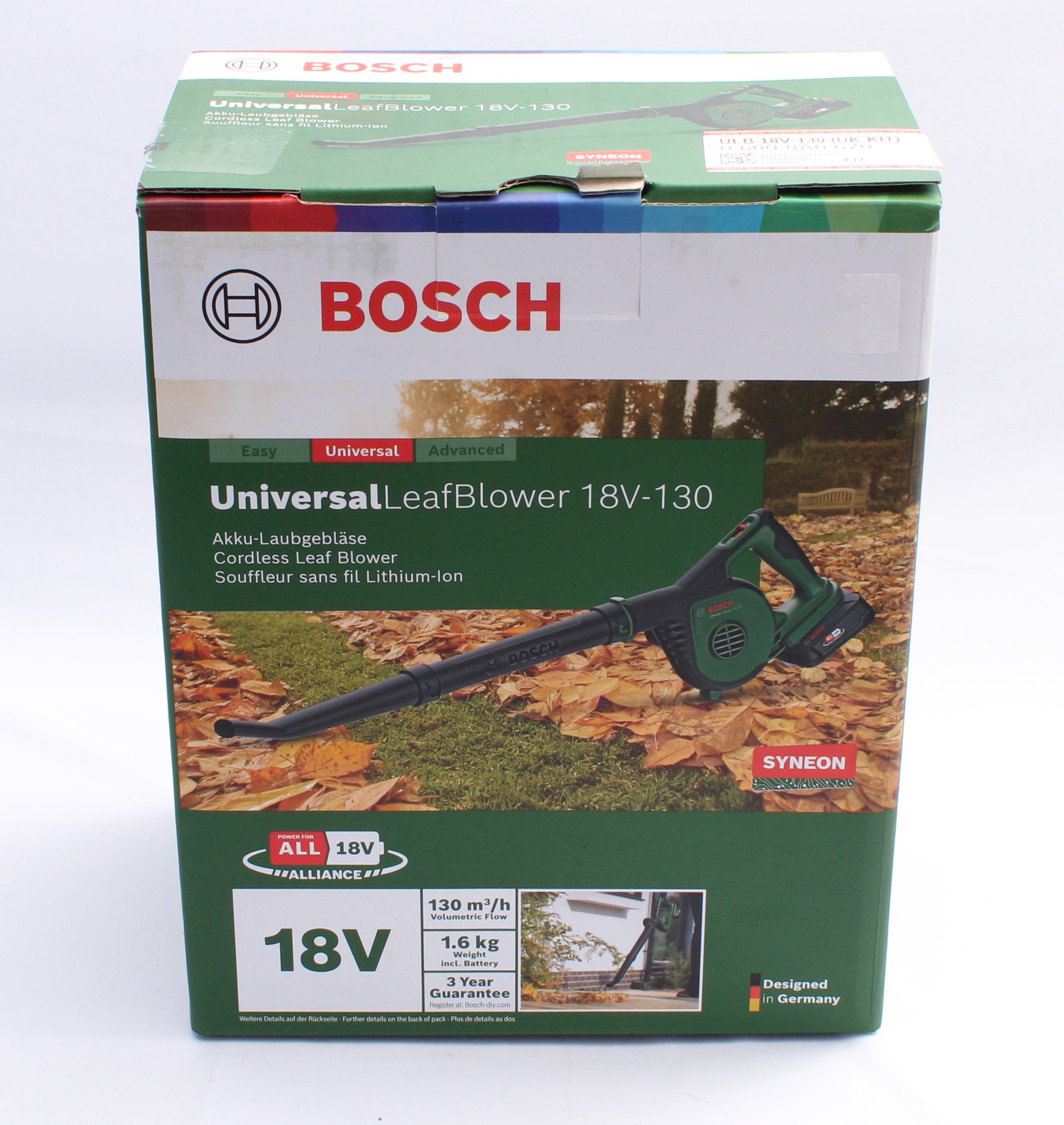 Product photo for Bosch Universal Leaf Blower 18V-130 Cordless - Body Only New