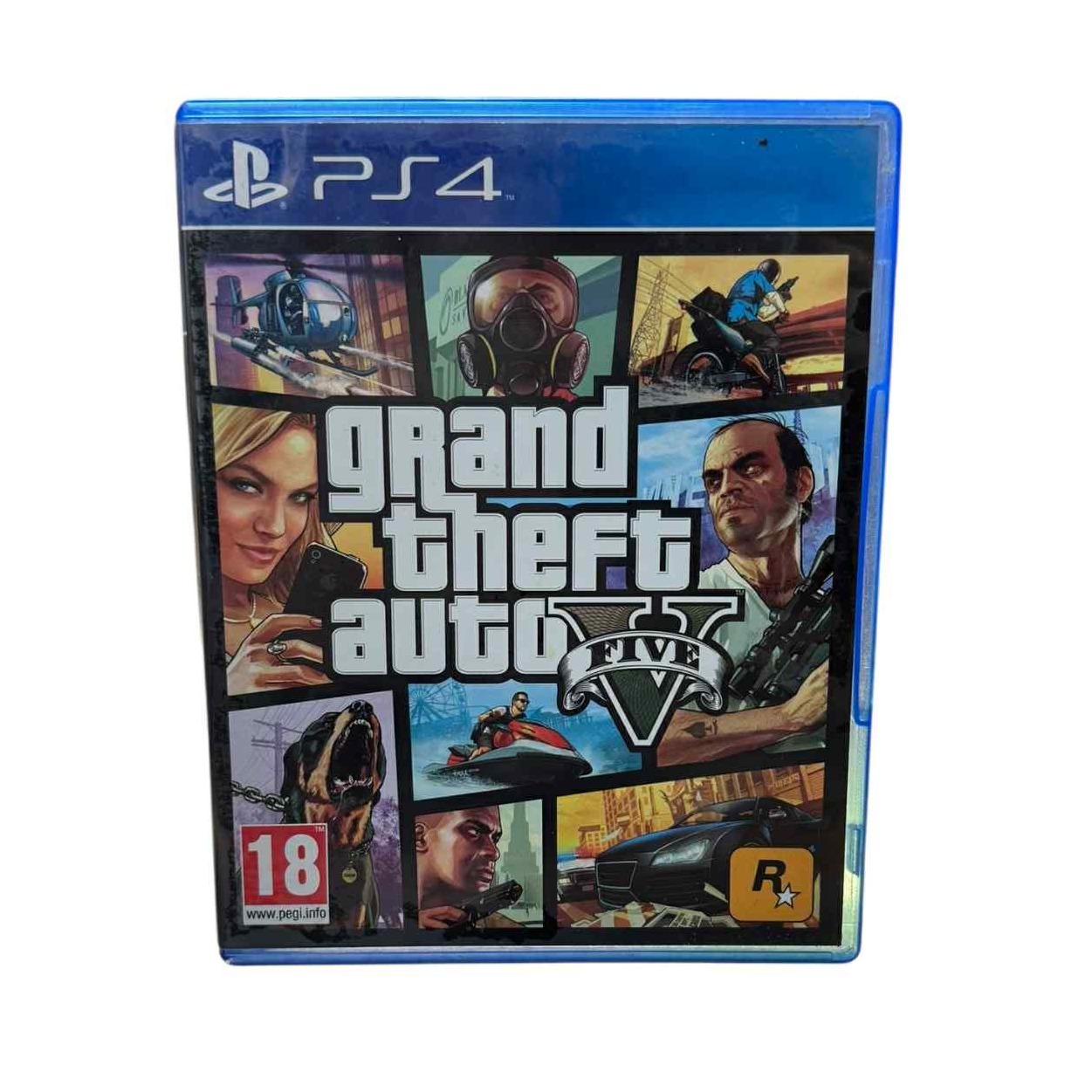 Product photo for Grand Theft Auto V (18) - PlayStation 4