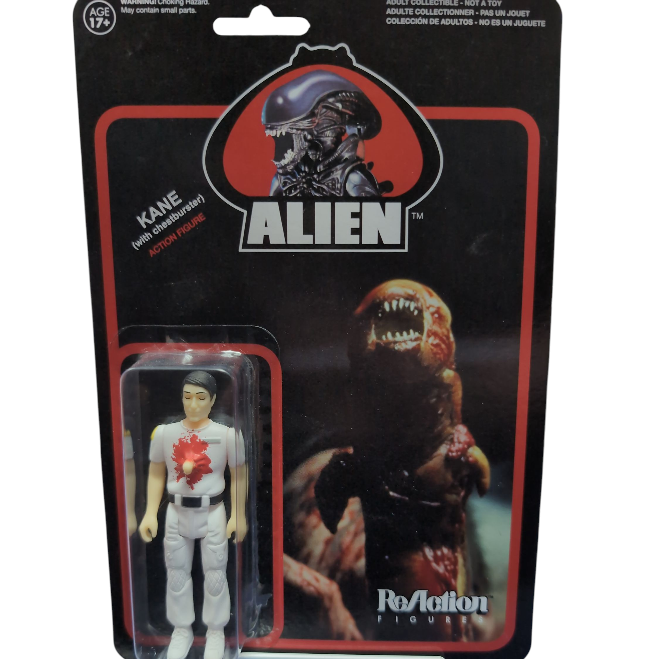 Product photo for Super7 ReAction Figure  Kane With Chest Buster Alien Action Figure