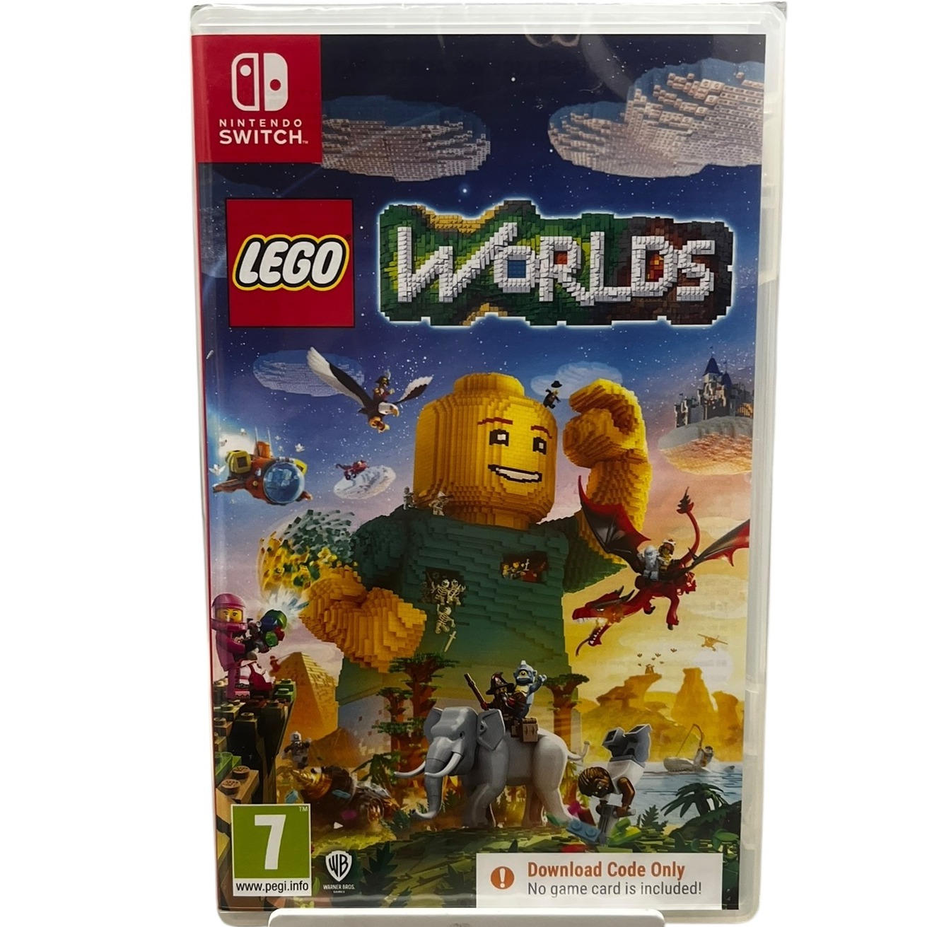 Product photo for Lego Worlds - Nintendo Switch (PEGI 7, Download Only, Brand New & Sealed)