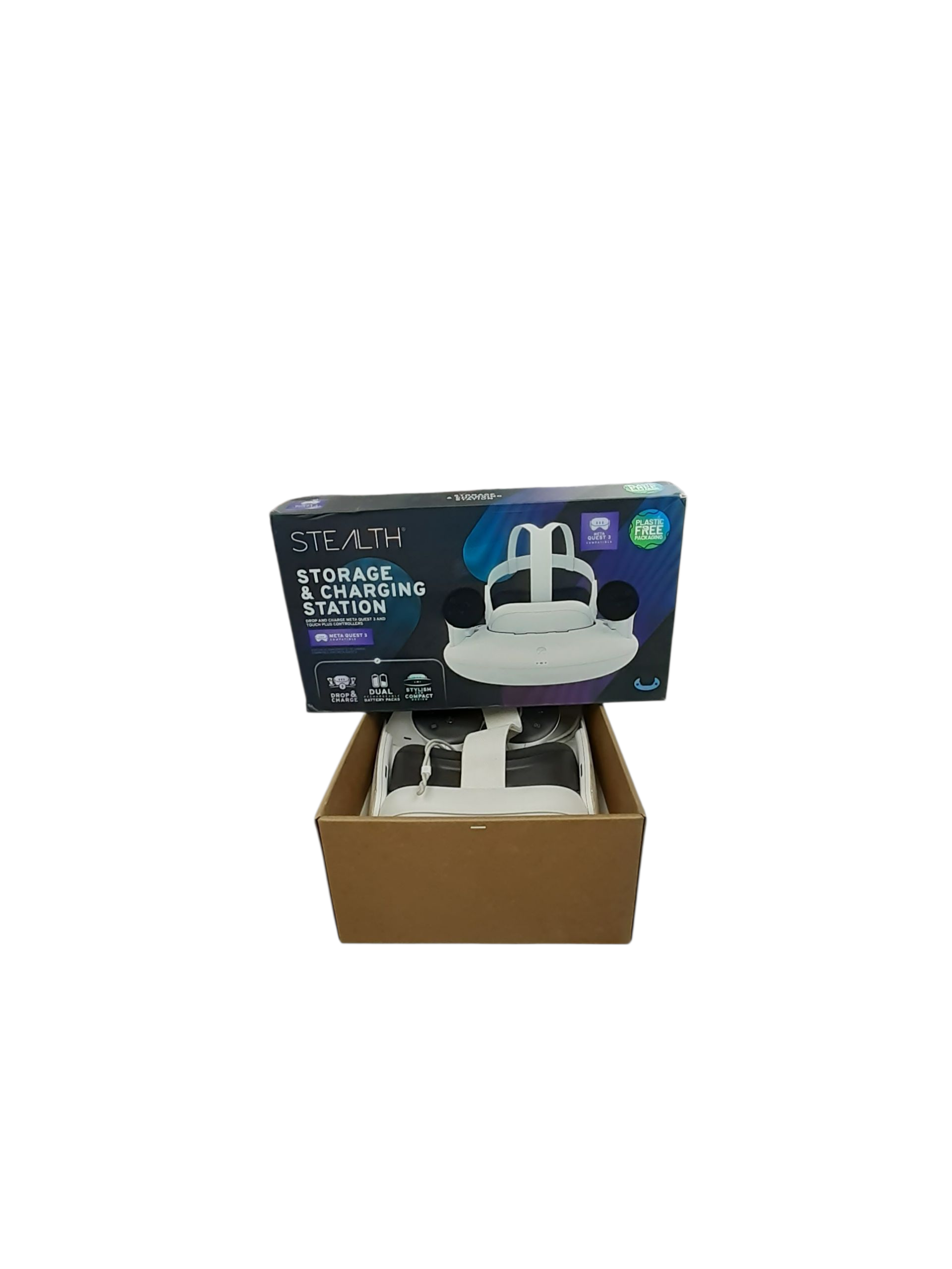 Product photo for Meta Quest 3 VR Headset (With Controllers) & Charging dock- 512GB