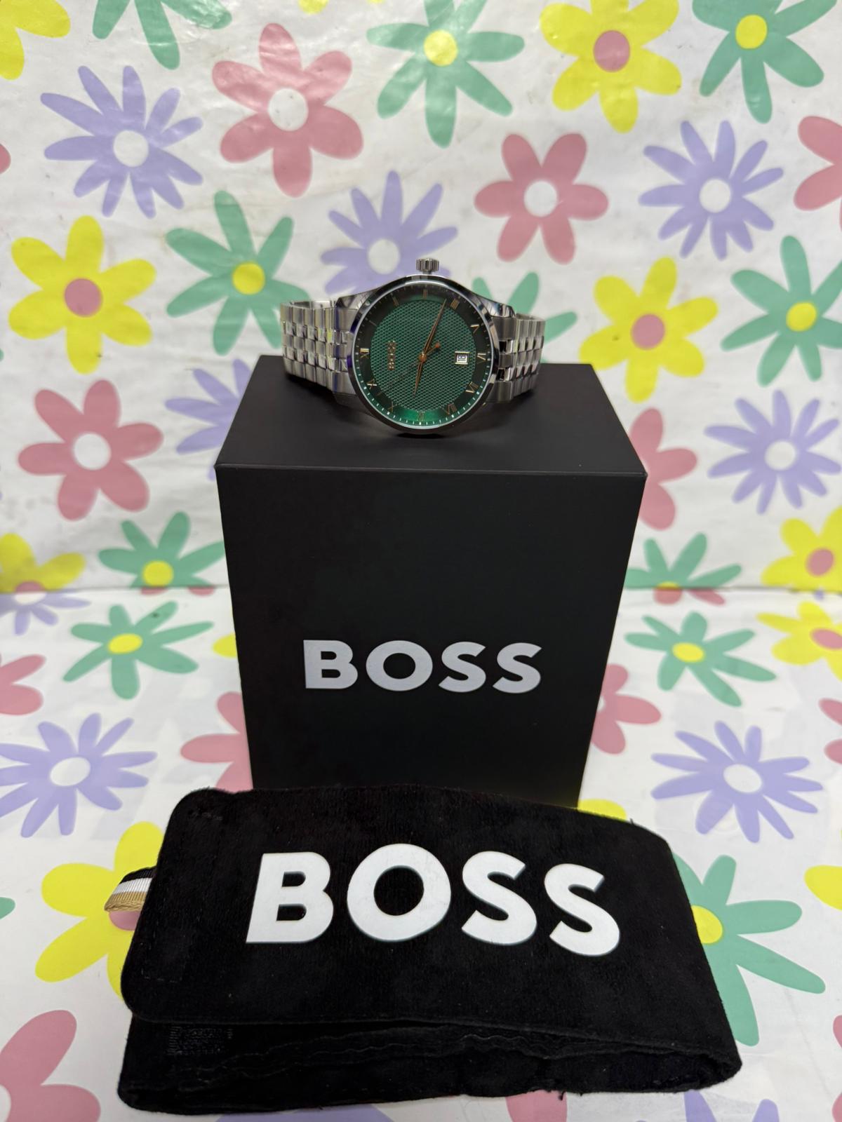 Product photo for HUGO BOSS WATCH GREEN FACE