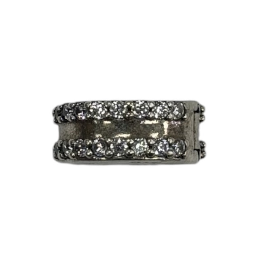 Product photo for White Crystal Clip Pandora Charm