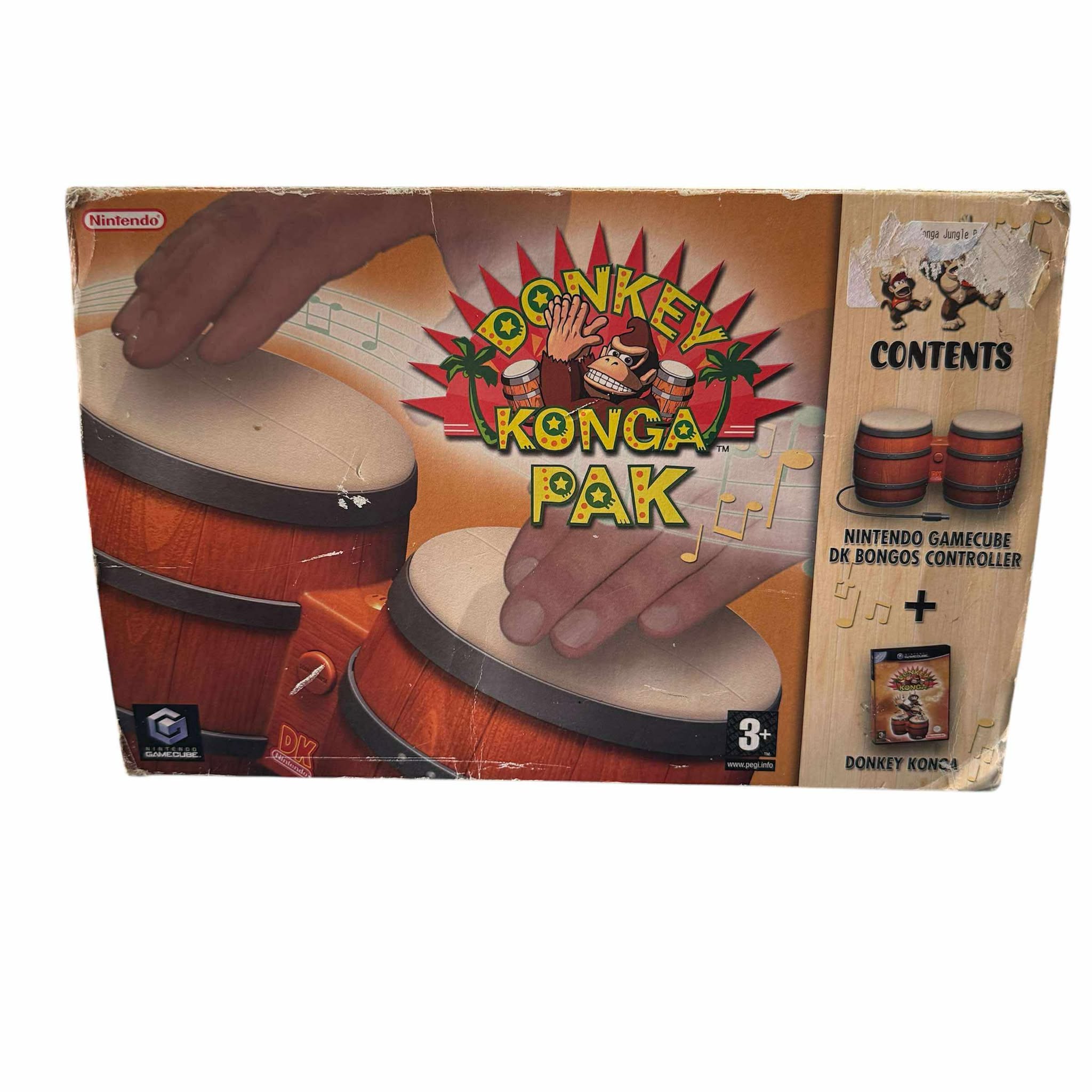 Product photo for Nintendo Donkey Konga Pak - GameCube Game & Controller