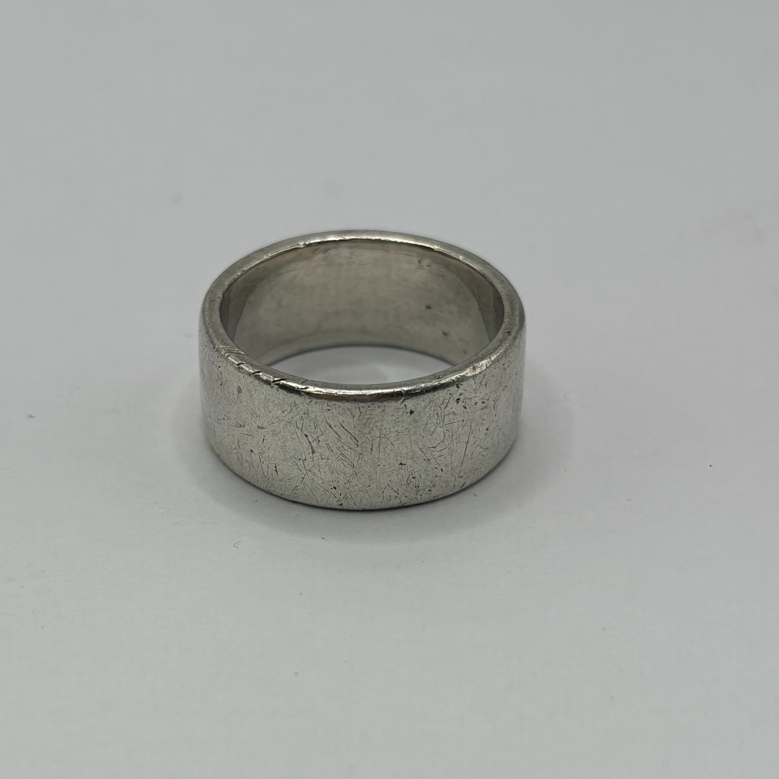 Product photo for Wedding Band Wide & Plain, 11.07g 925 Silver