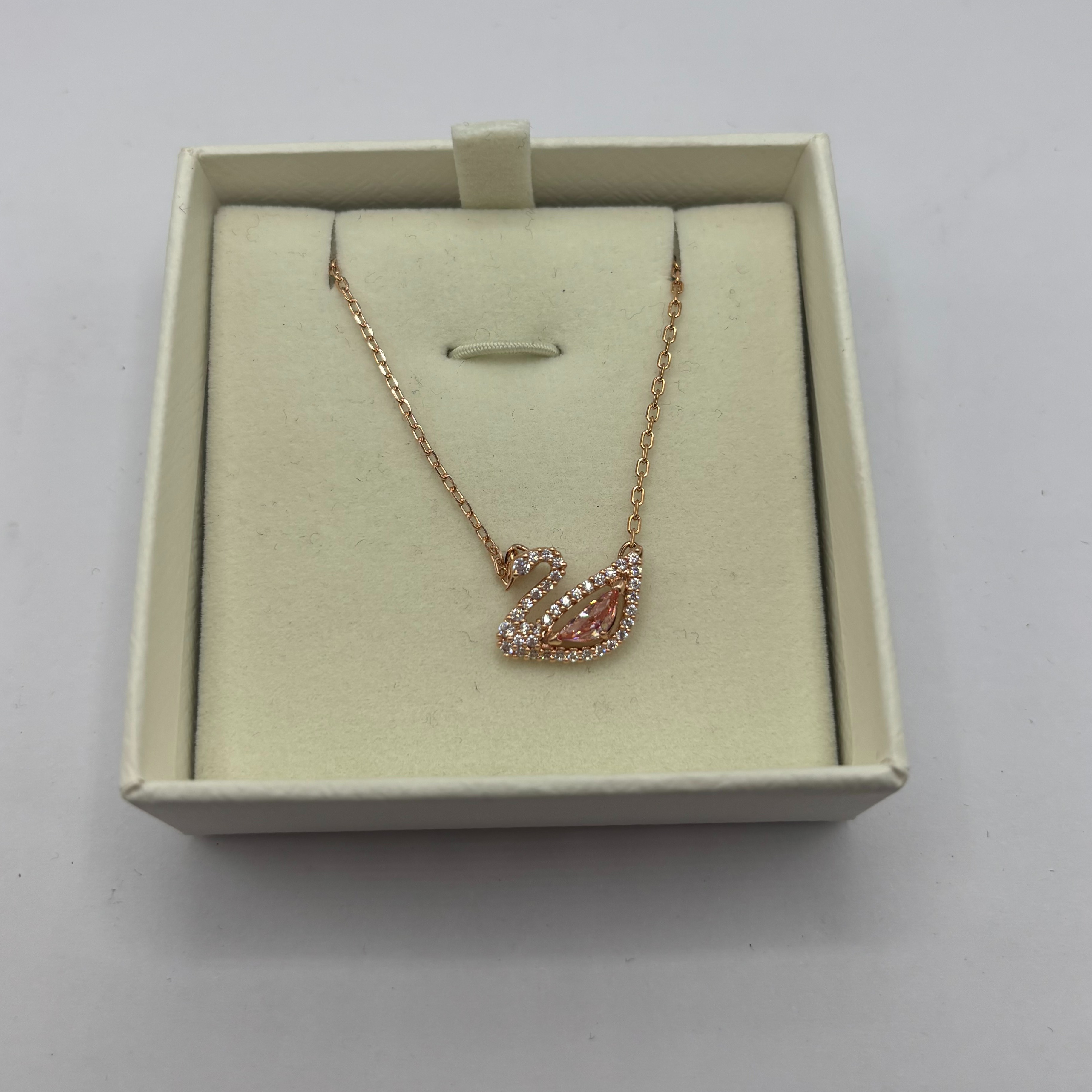 Product photo for Swarvoski Flamingo Necklace