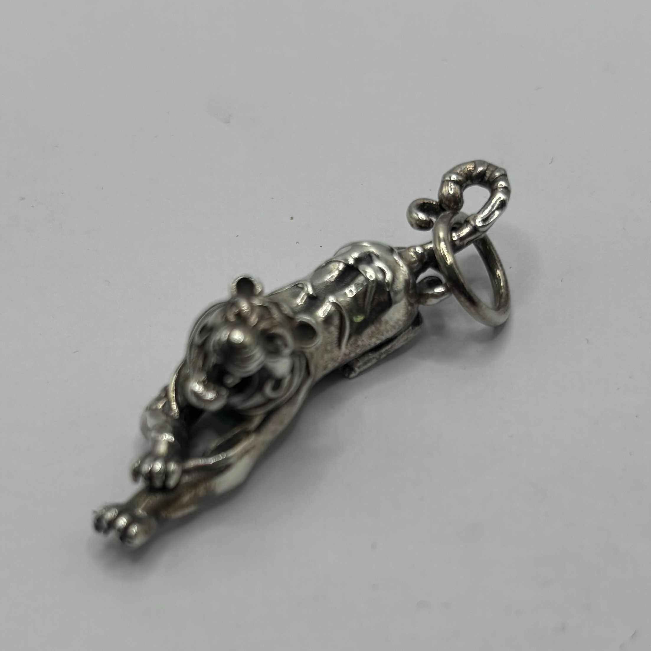 Product photo for 12.80g Brand New 925 Silver Tiger Pendant