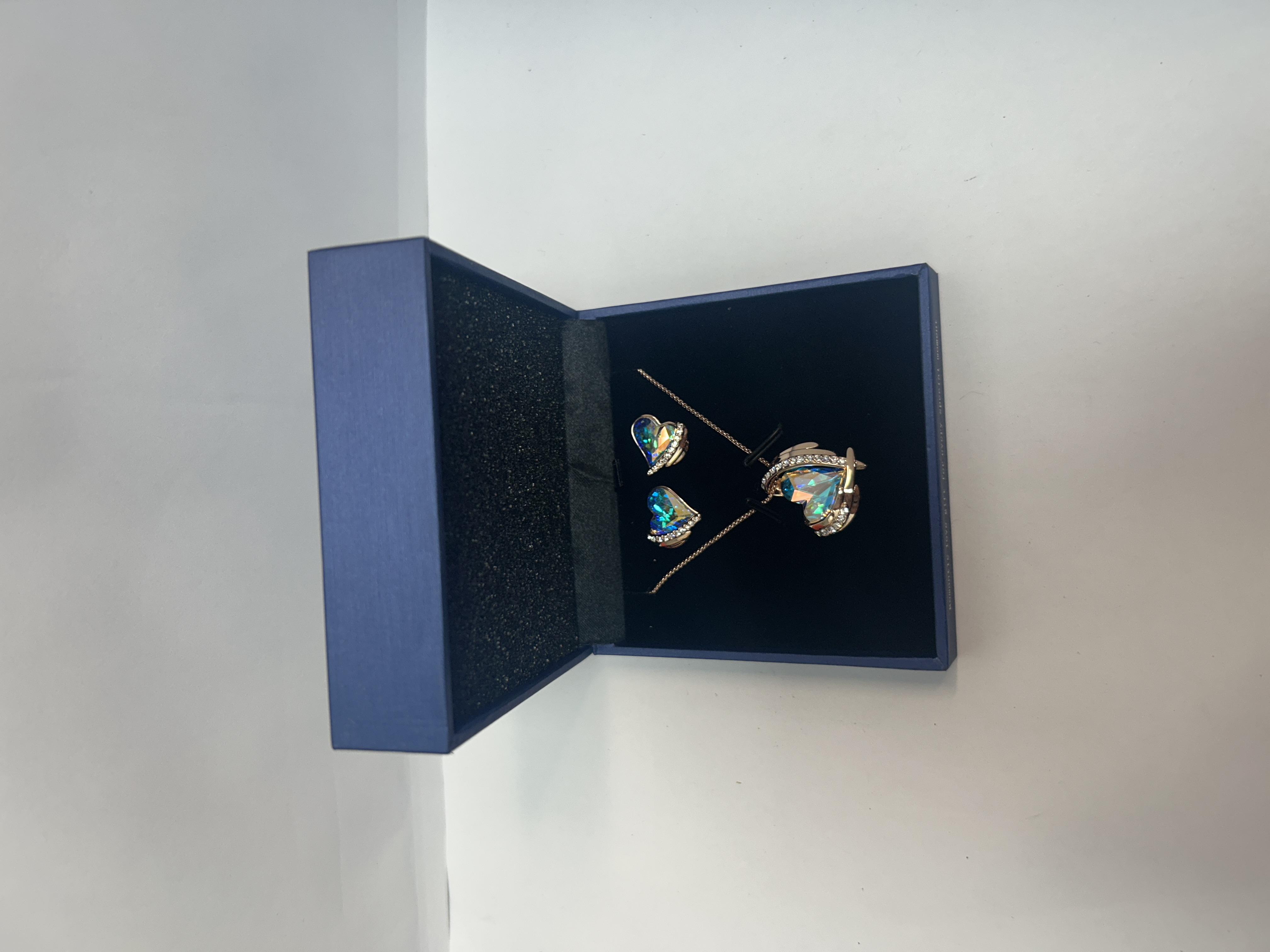 Product photo for love heart necklace set