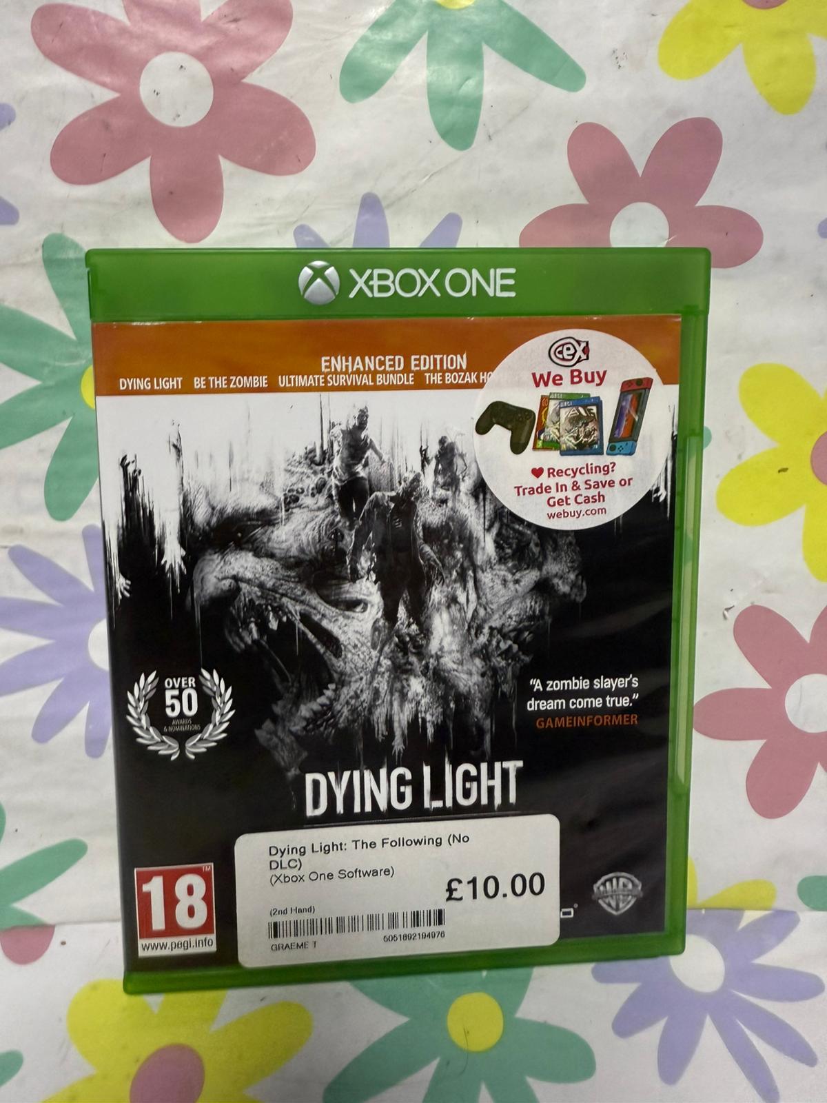 Product photo for DYING LIGHT THE FOLLOWING