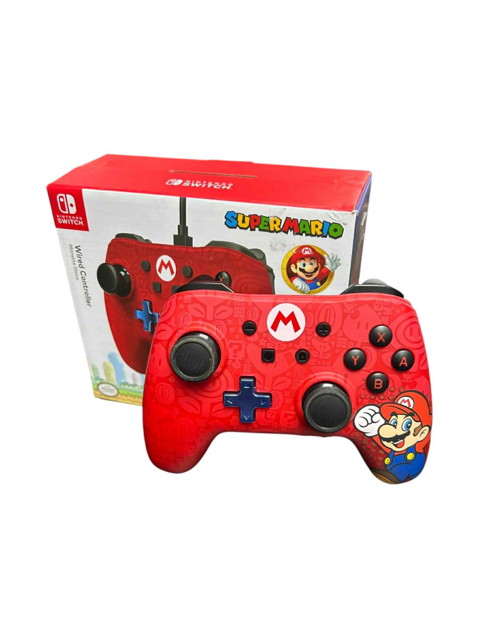 Product photo for PowerA Super Mario Wired Controller for Nintendo Switch