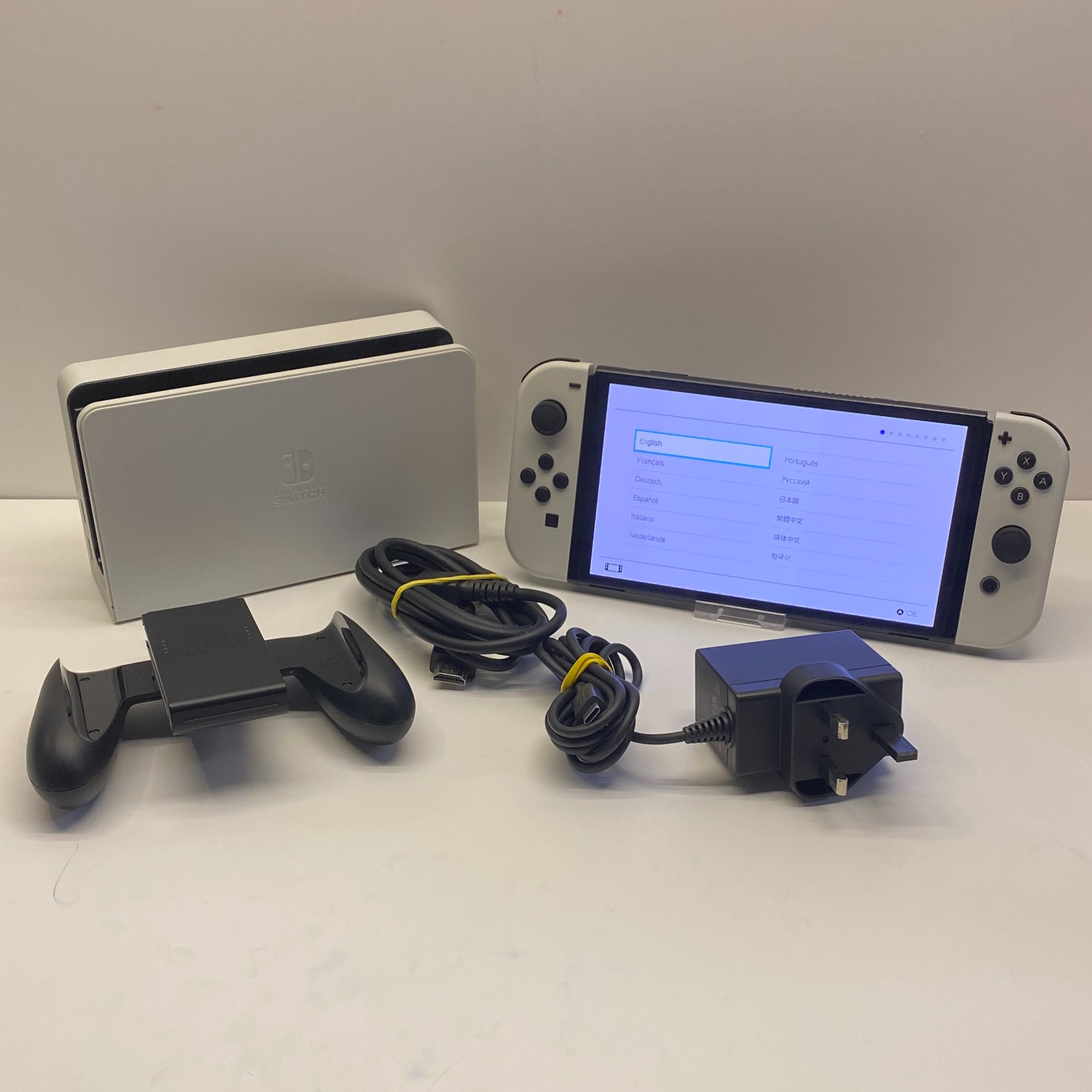 Product photo for Nintendo Switch OLED Console in White 64GB