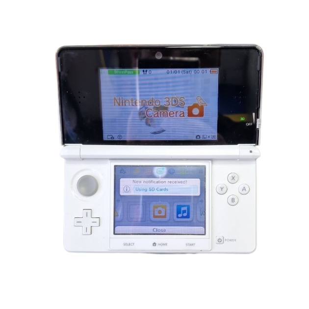 Product photo for Nintendo 3DS Console, Ice White, Discounted