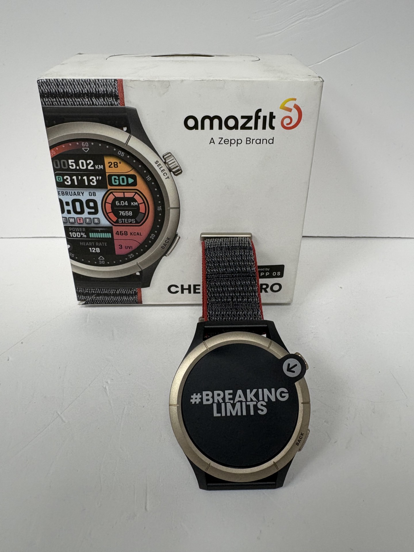 Product photo for amazefit cheetah pro boxed