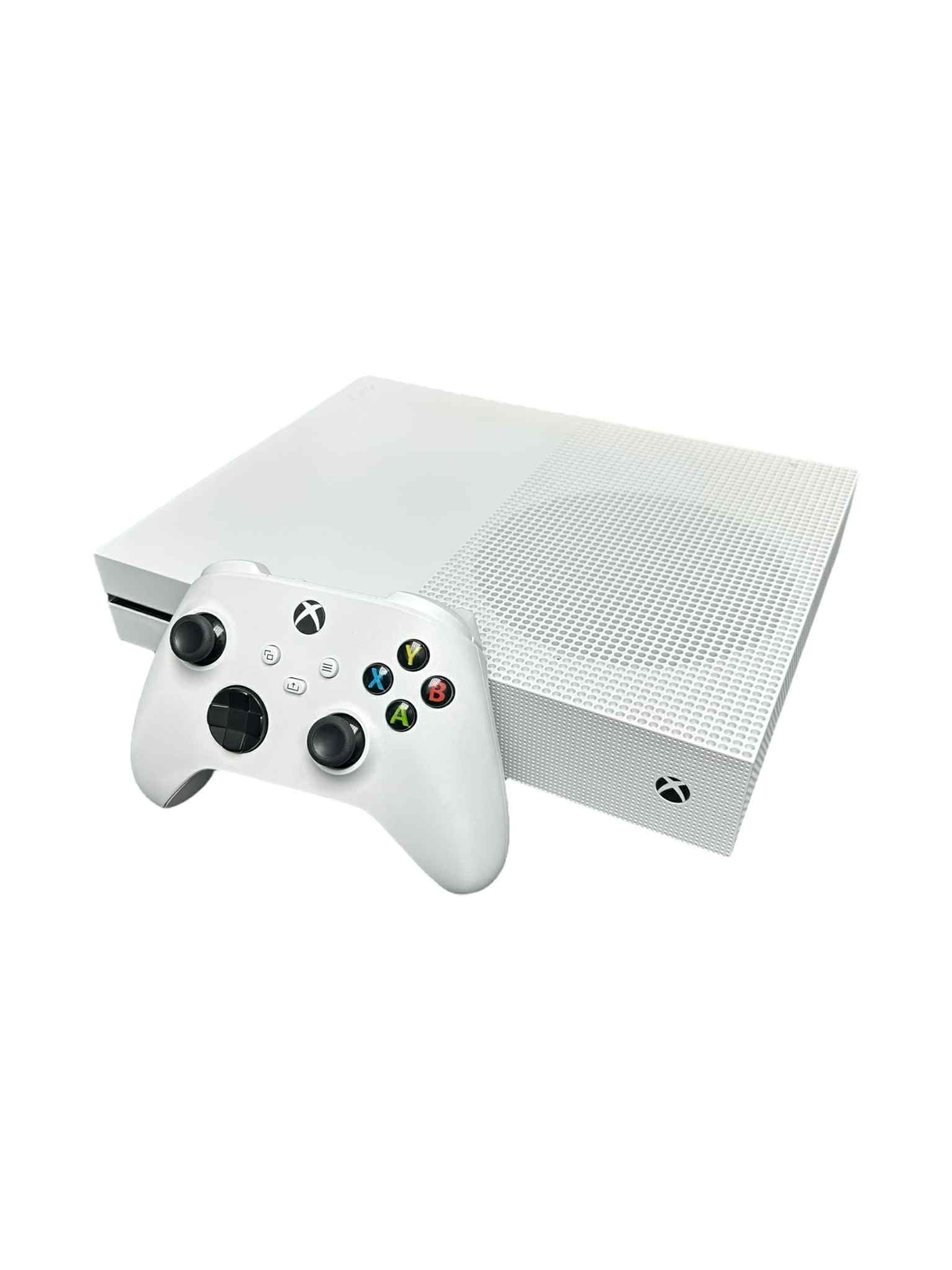 Product photo for Xbox One S Console, 1TB, White, Unboxed