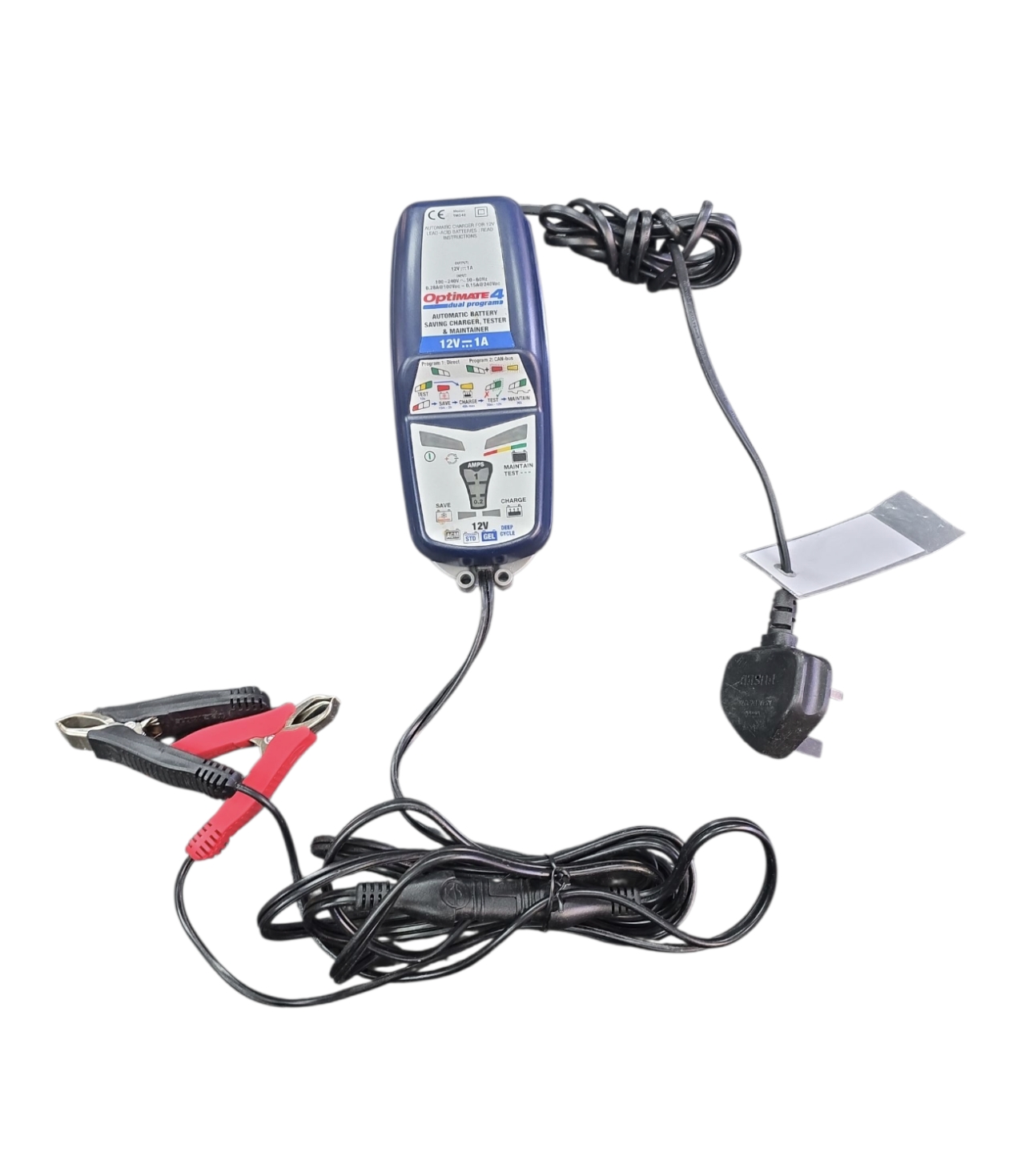 Product photo for Optimate 4 dual program battery charger maintainer
