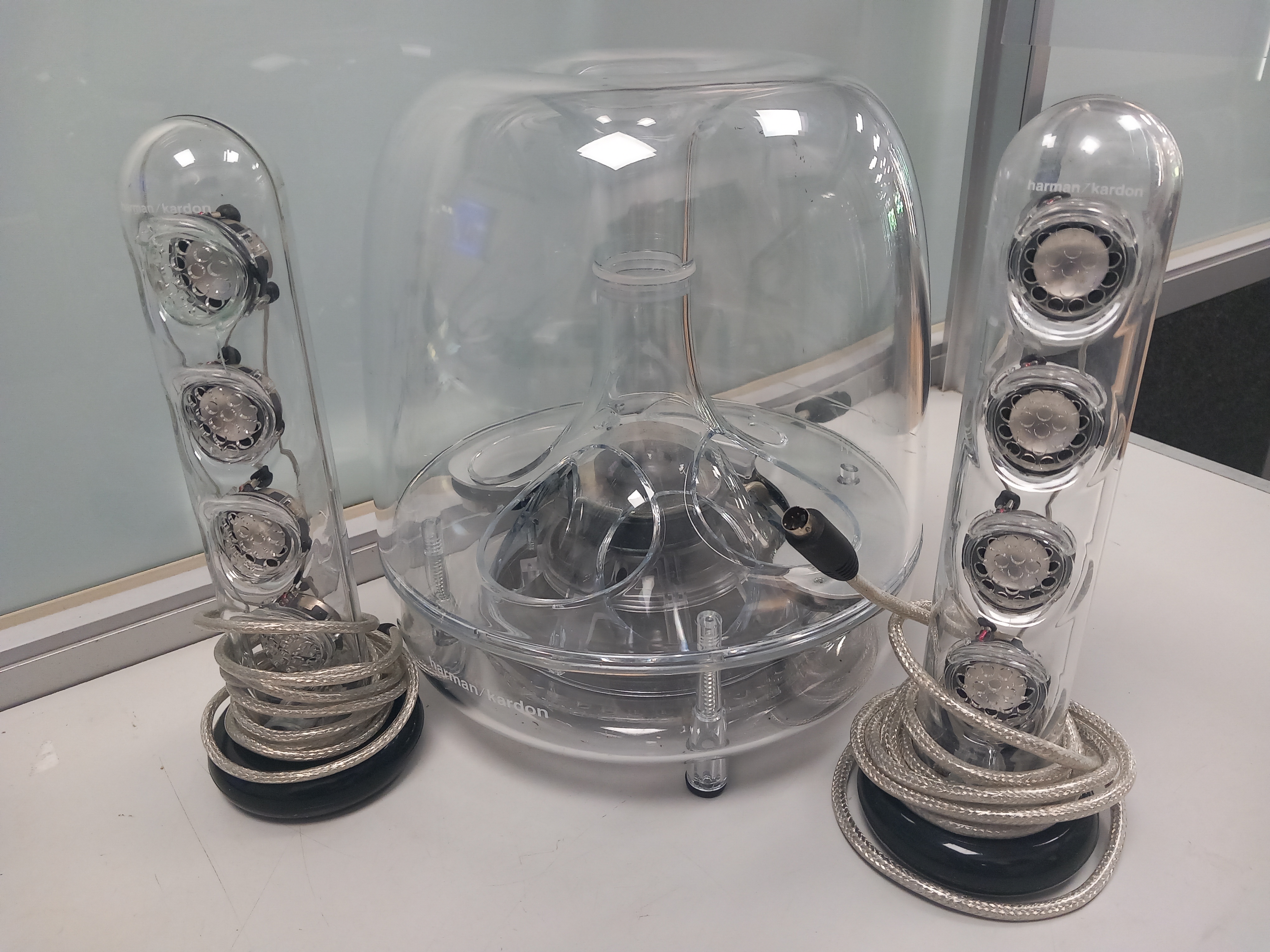 Product photo for HARMAN KARDON Harman Kardon Soundsticks III PC Laptop Mac Speaker System Desktop Subwoofer