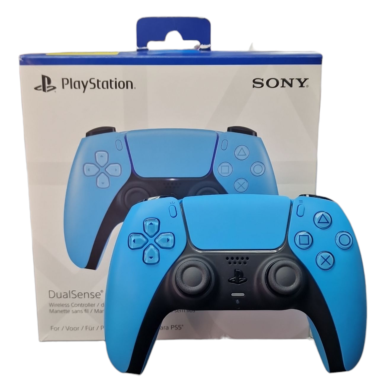 Product photo for Sony Playstation 5 Controller - Starlight Blue