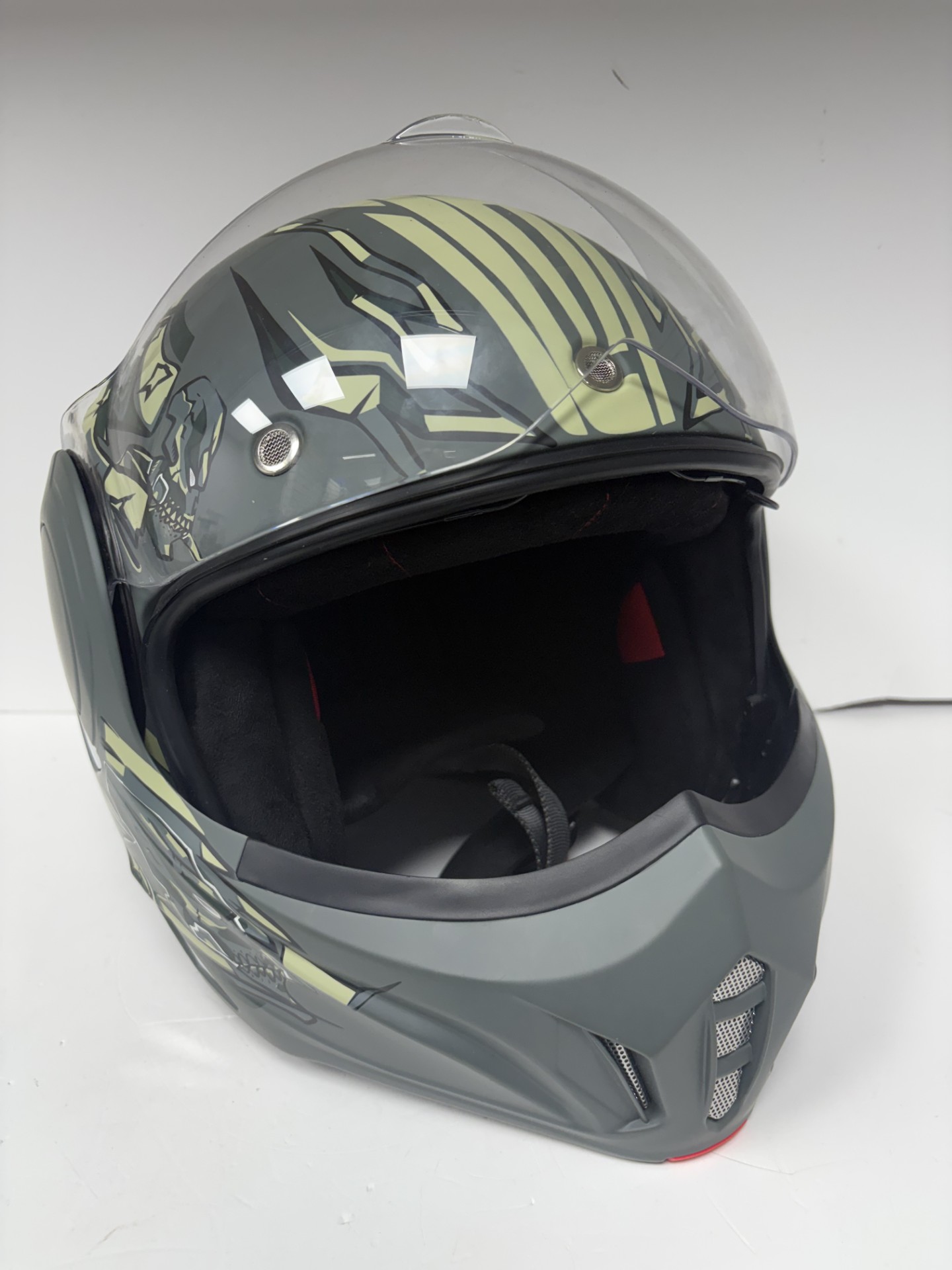 Product photo for ILM Motorbike Motorcycle Helmet Full Face Modular Flip Up Vintage