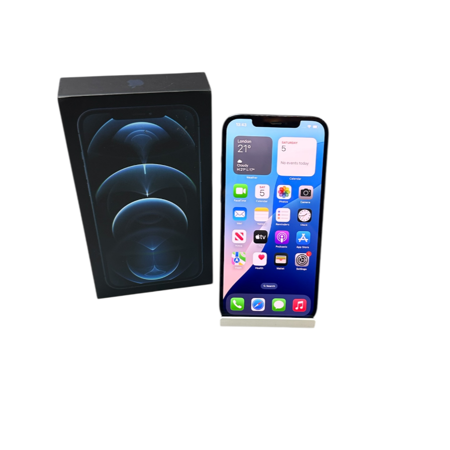 Product photo for Iphone 12 Pro Max - Unlocked 128GB 83% BH Blue