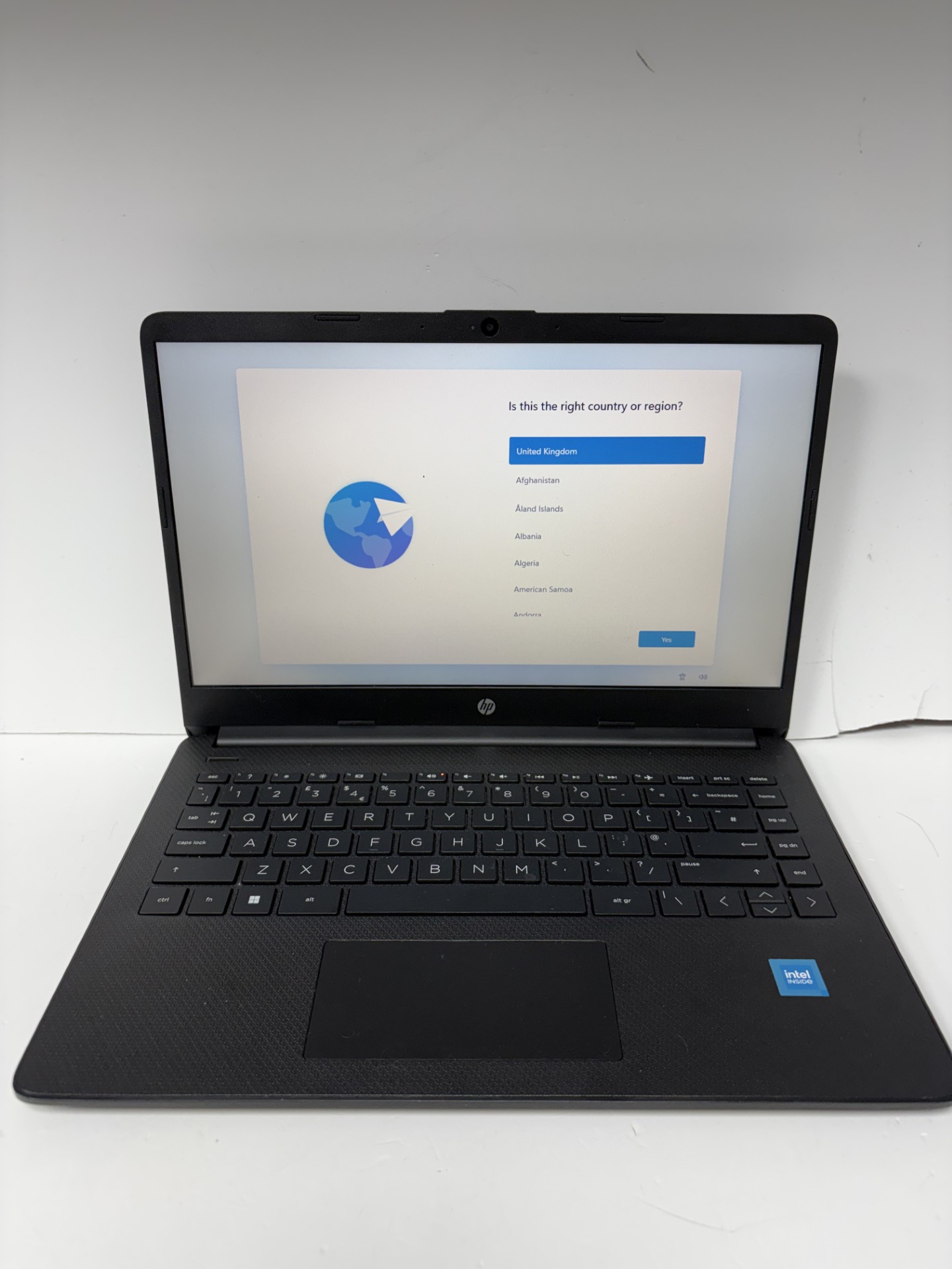 Product photo for HP 14S LAPTOP INTEL CELERON N4120U @1.10GHz 4GB RAM WINDOWS 11 64GB SSD BLACK UNBOXED