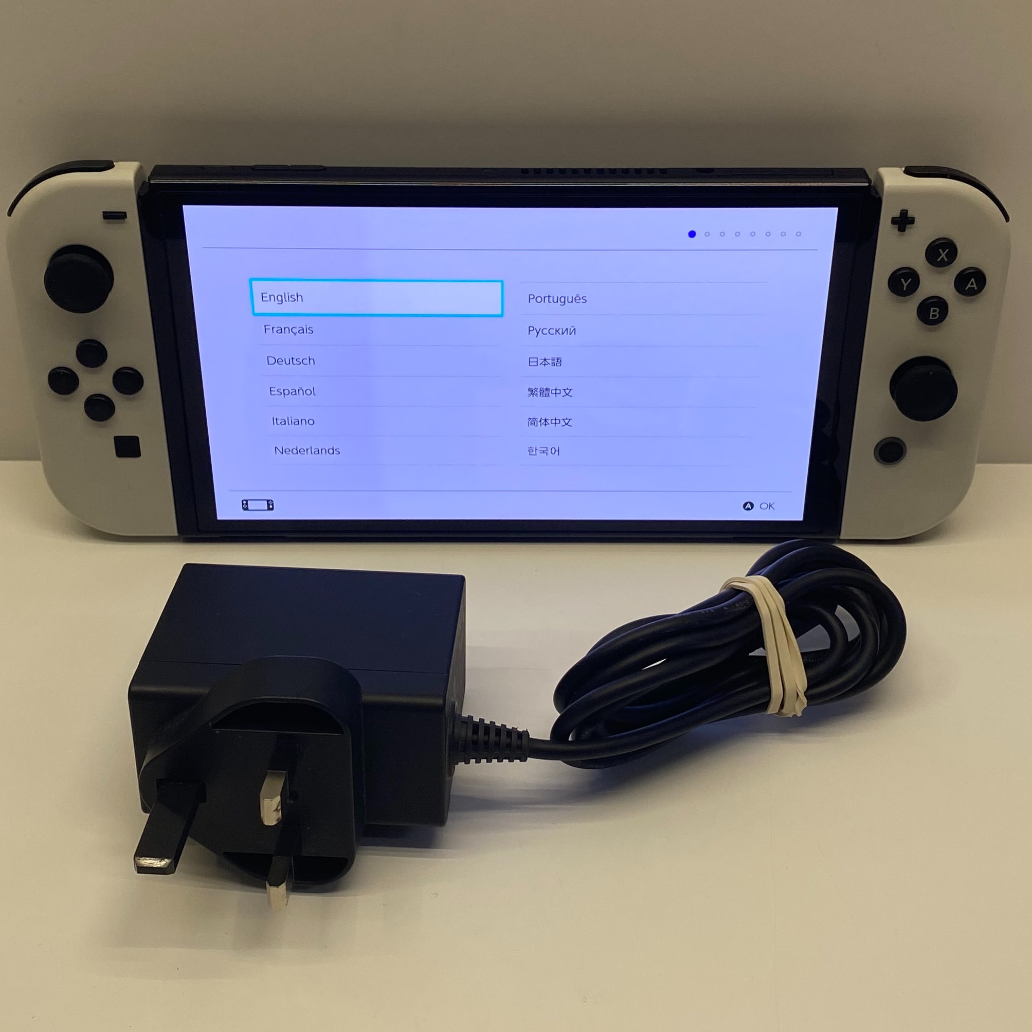 Product photo for Nintendo Switch OLED Console Only 64GB in White