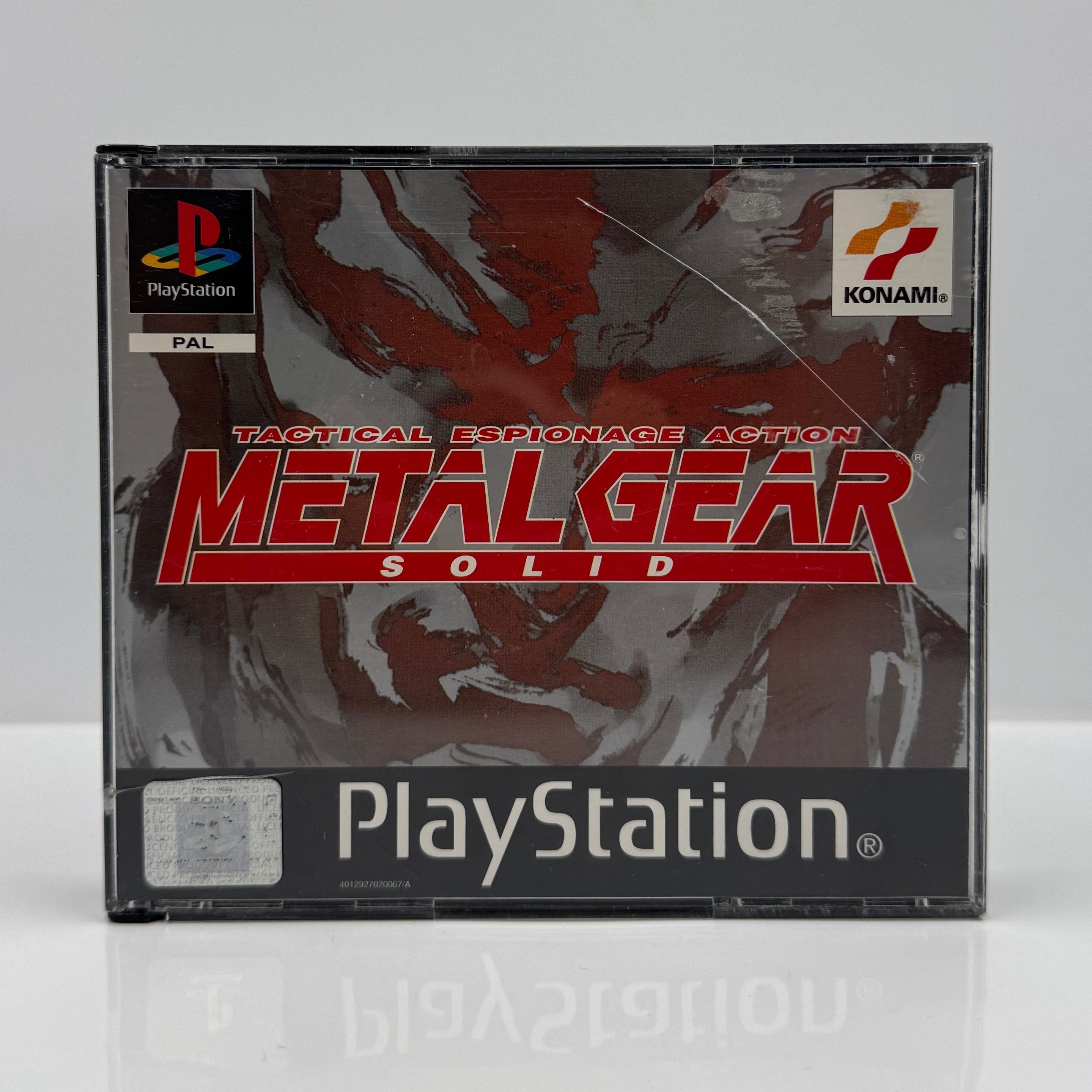Product photo for METAL GEAR SOLID WITH MANUAL AND SILENT HILL DEMO SONY PS1 GAME