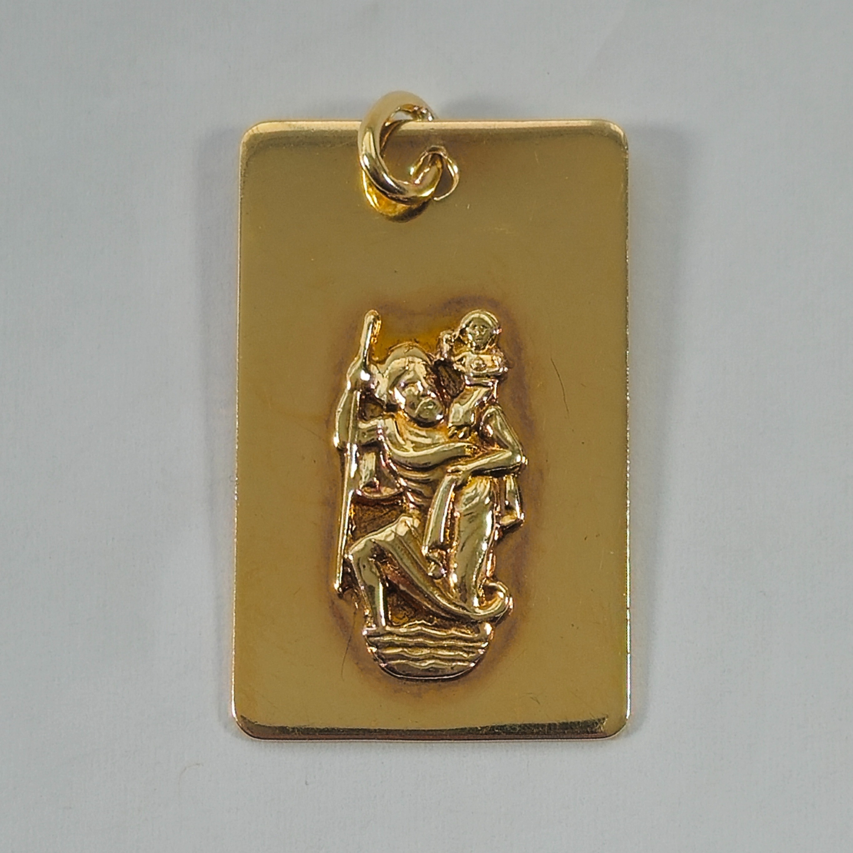 Product photo for 9ct Gold Rectangular Pendant