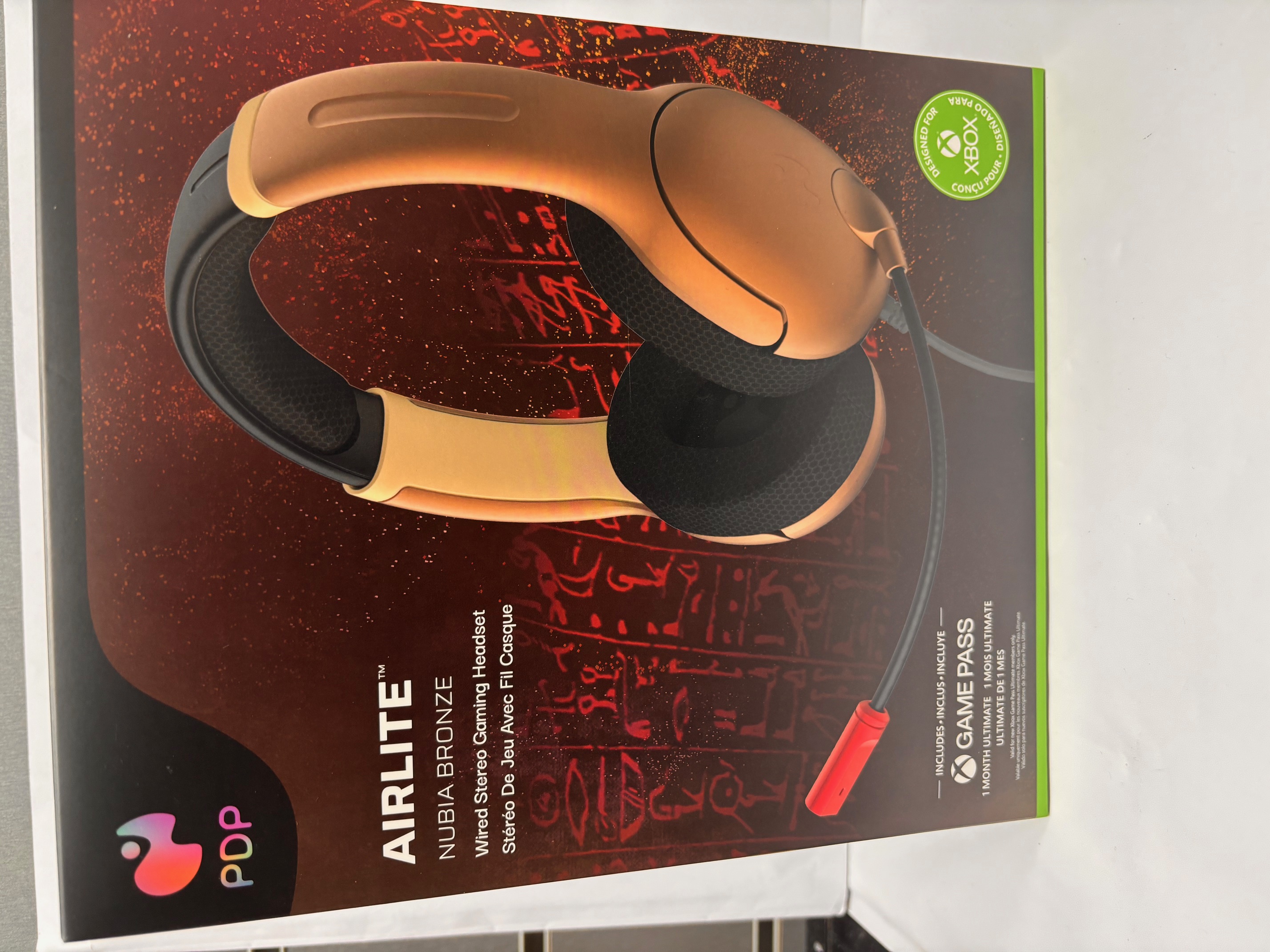 Product photo for pdp Airlite Nubia bronze Xbox headset