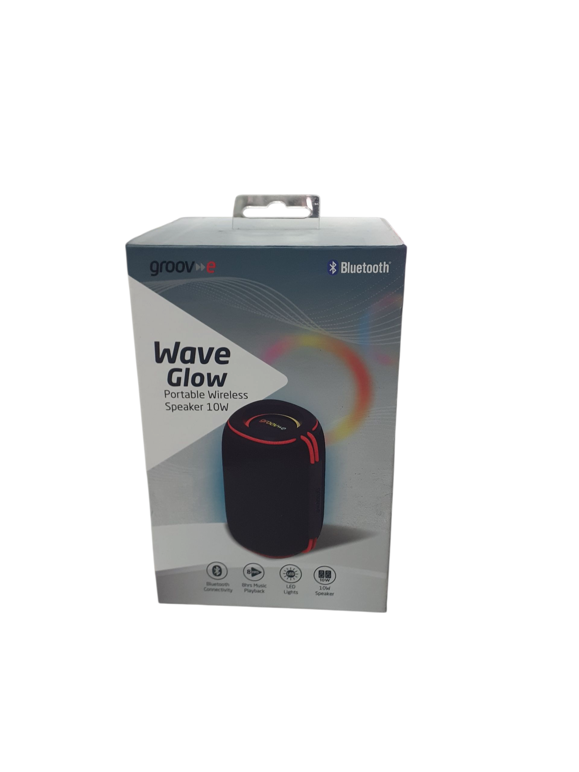 Product photo for Groove Wave Glow Portable Wireless Speaker 10W