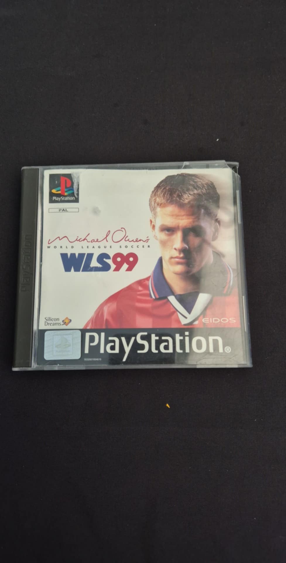 Product photo for sony ps1  Micheal Owen's World League Soccer WLS 99- ps1 Game