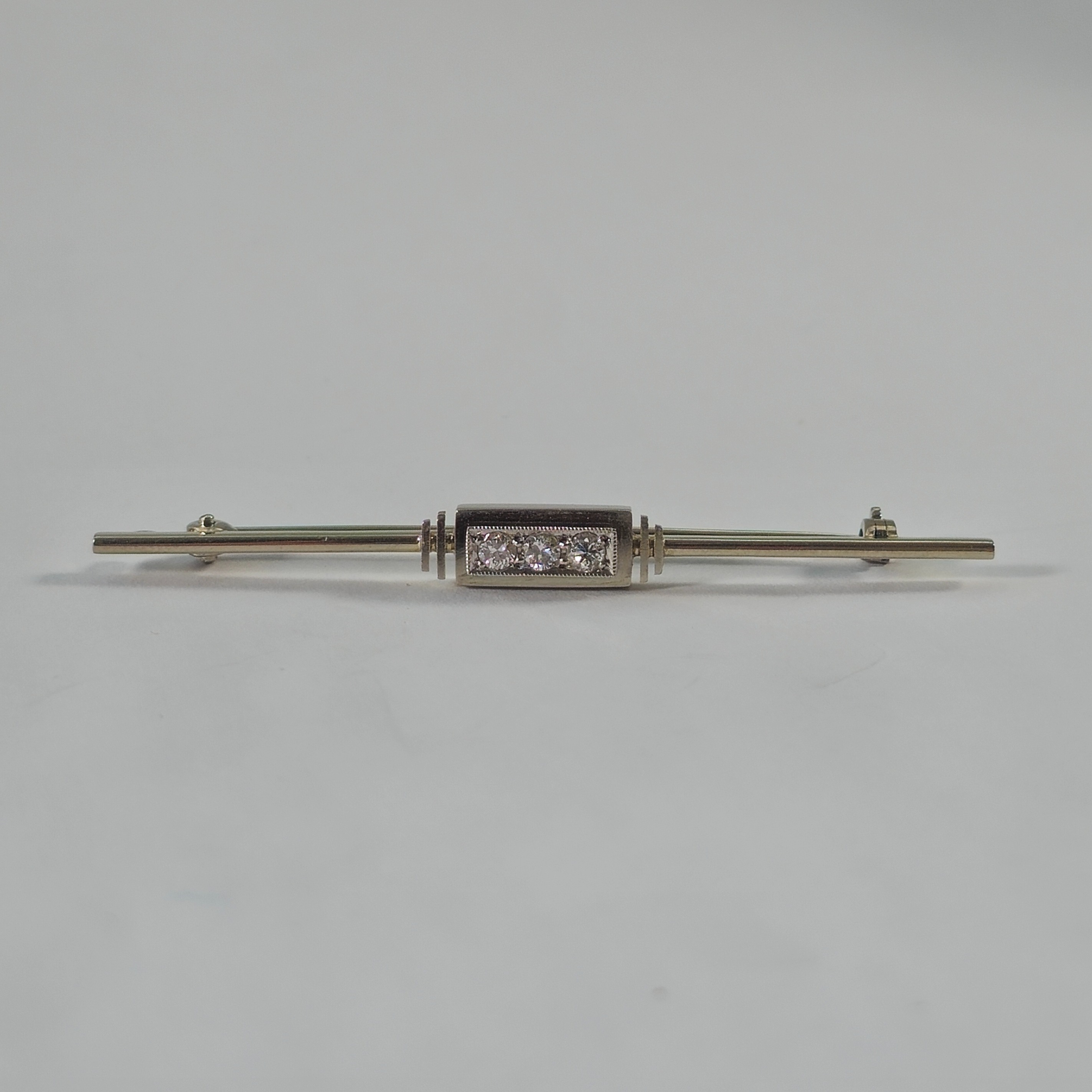Product photo for 18ct Gold & Platinum Diamond Brooch