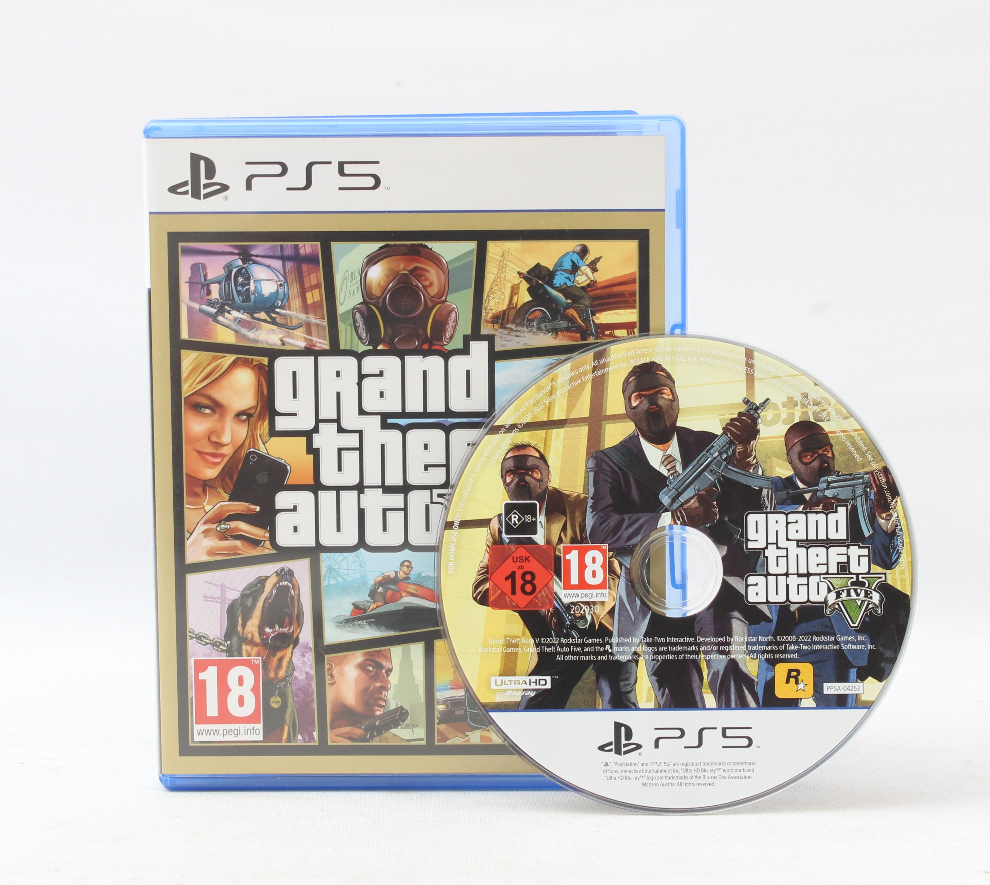 Product photo for Grand Theft Auto 5 PlayStation PS5 Videogame - Boxed (VG)