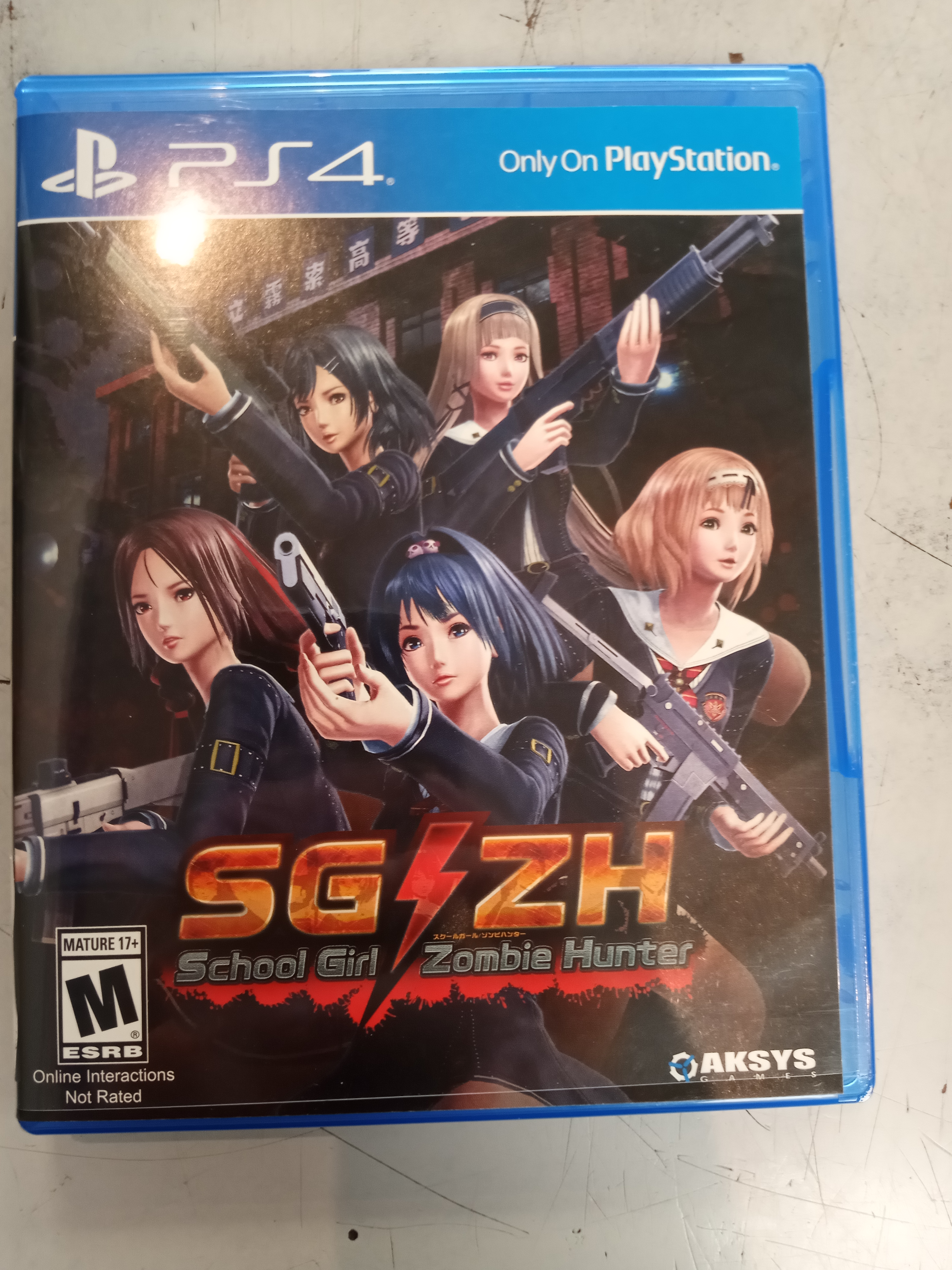 Product photo for sony School Girl Zombie Hunter PS4 GAME