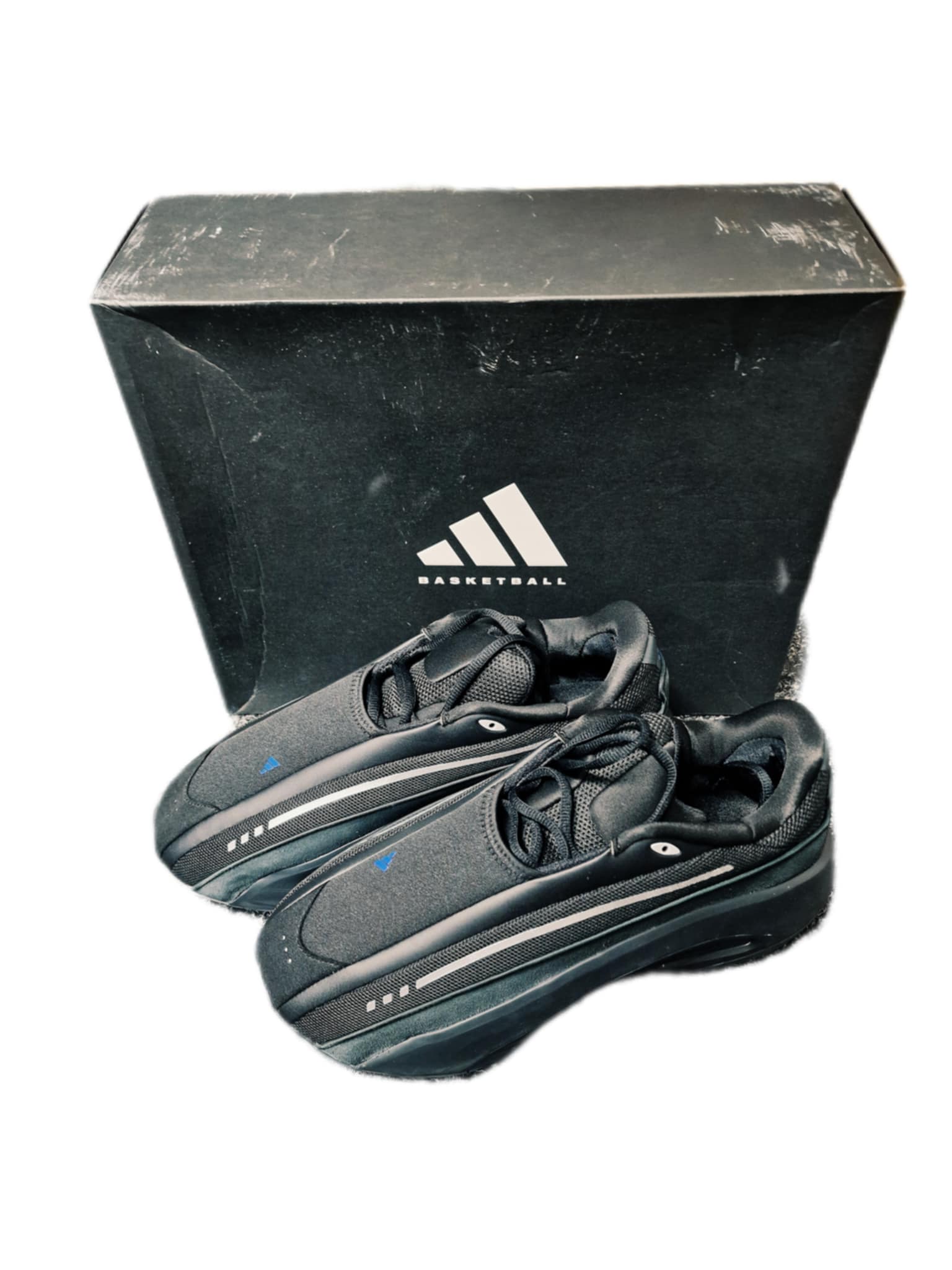 Product photo for Adidas Mad IIInfinity Size 10.5 UK Core Black, Carbon & Lucid Blue