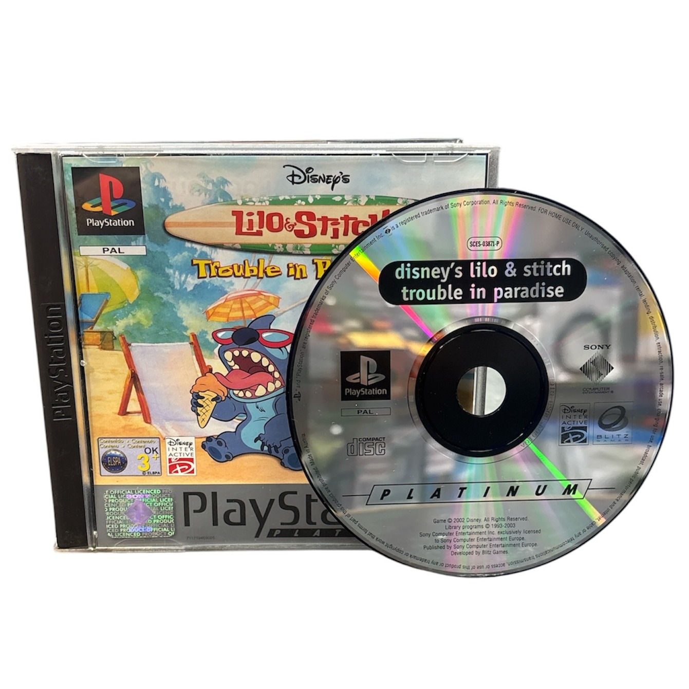 Product photo for Lilo & Stitch: Trouble in Paradise, Platinum Ed., w/ Manual, Boxed