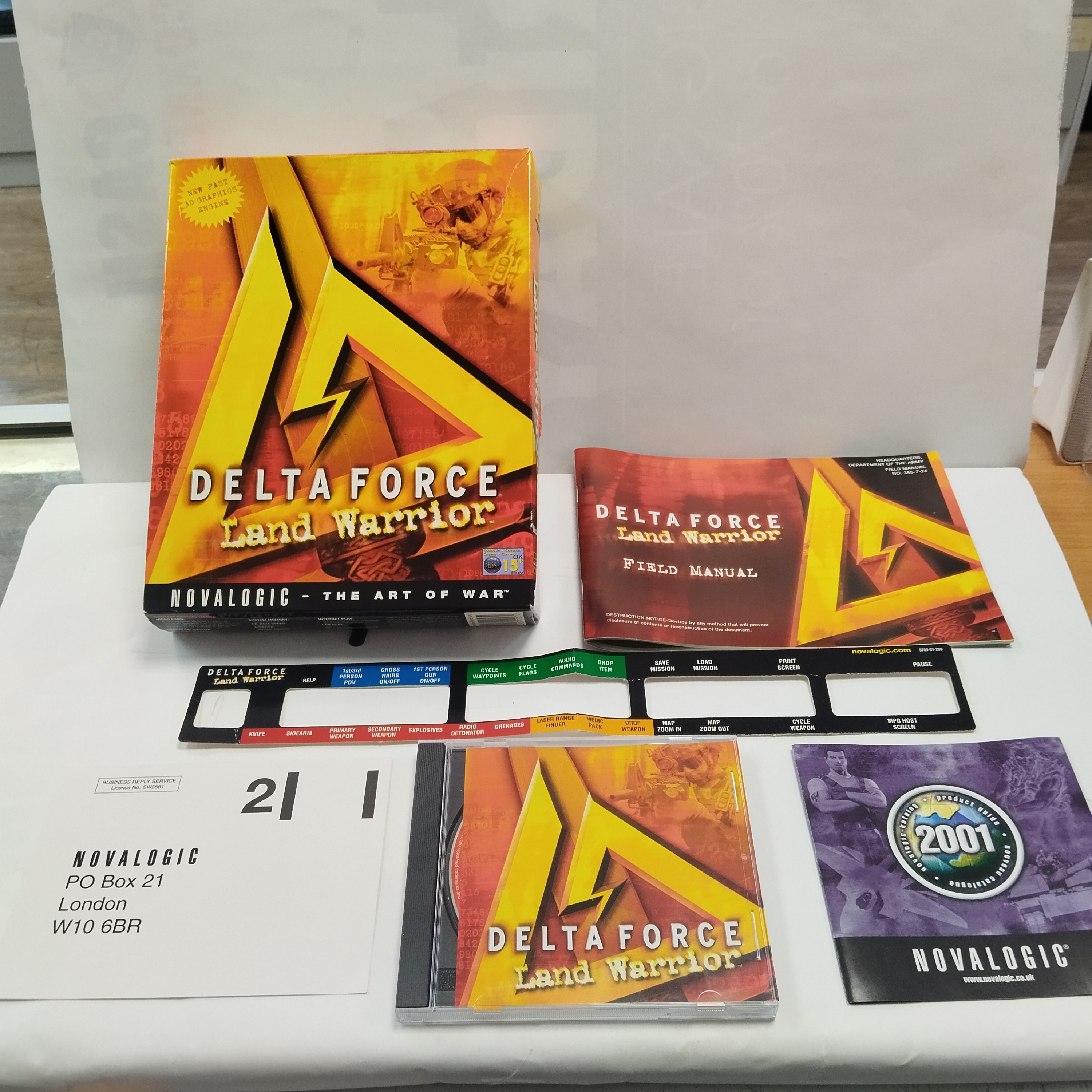 Product photo for Delta Force Land Warrior Big Box Pc Game Complete With Manual And