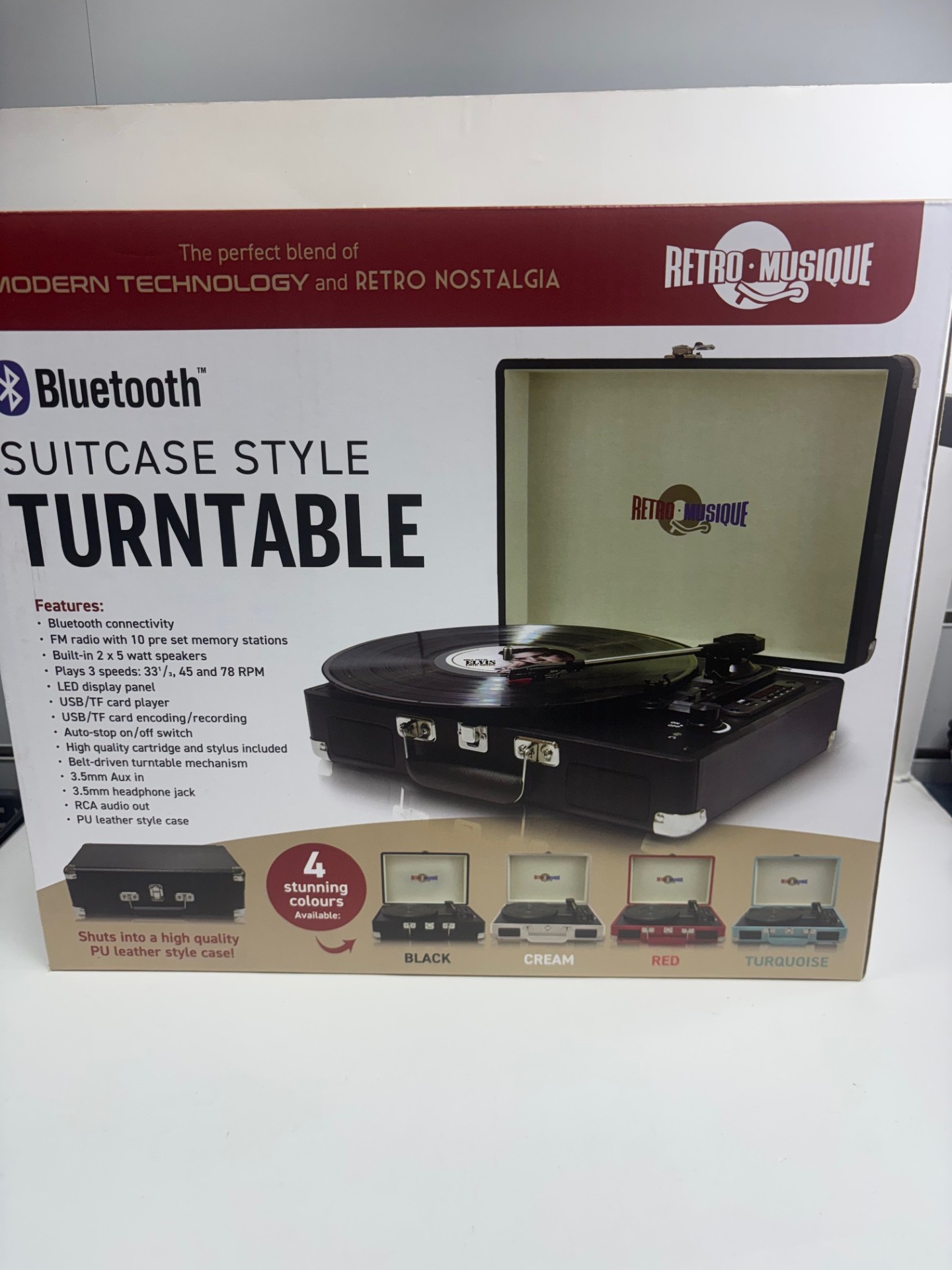 Product photo for RETRO MUSIQUE RECORD PLAYER