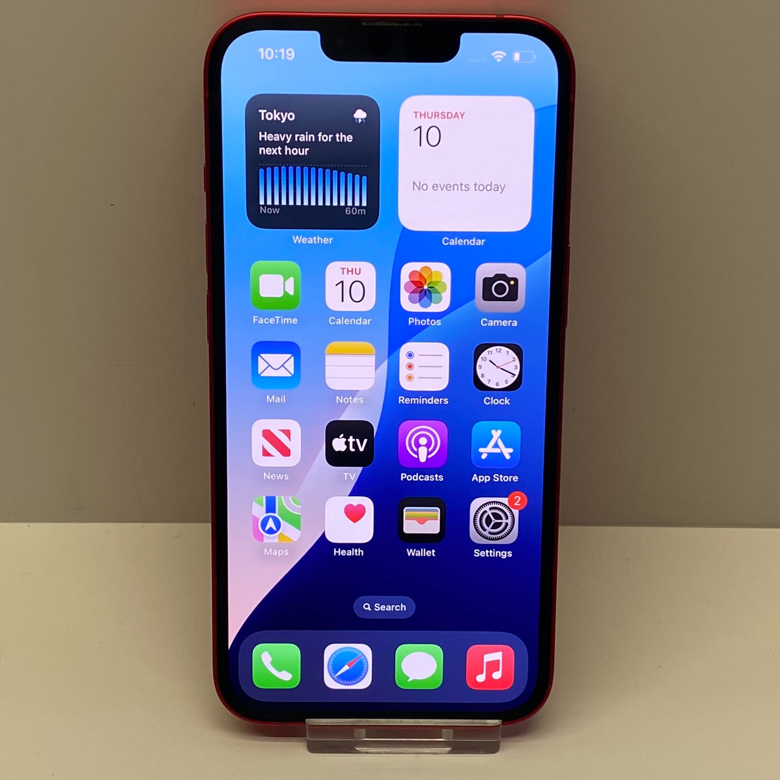 Product photo for Apple iPhone 14 Unlocked Model A2881 128GB in Red