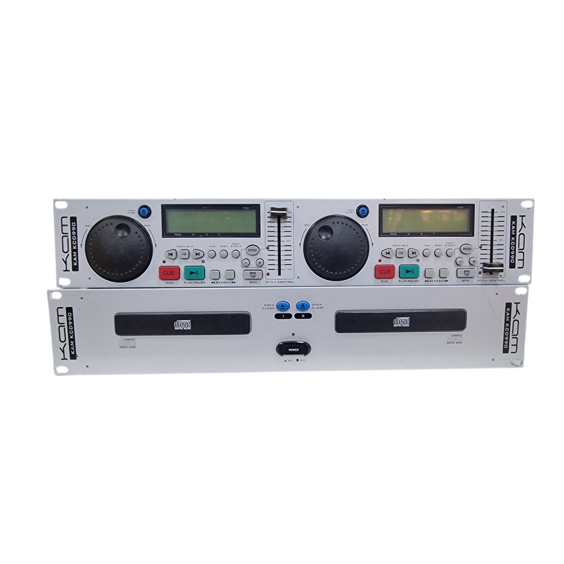 Product photo for KAM KCD990 Dual CD Player And Head Unit