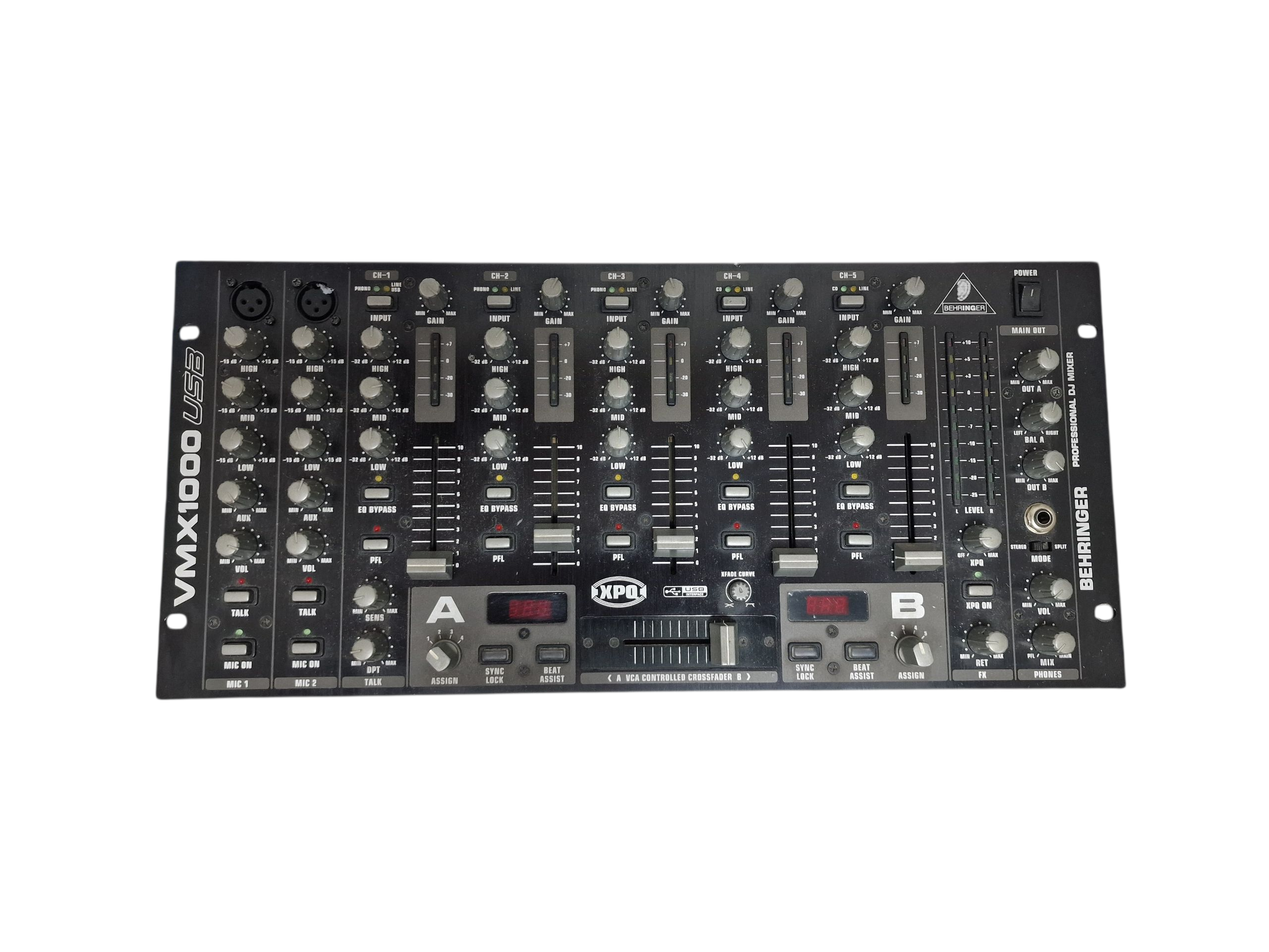 Product photo for Behringer  VMX1000USB 4 Channel DJ Mixer