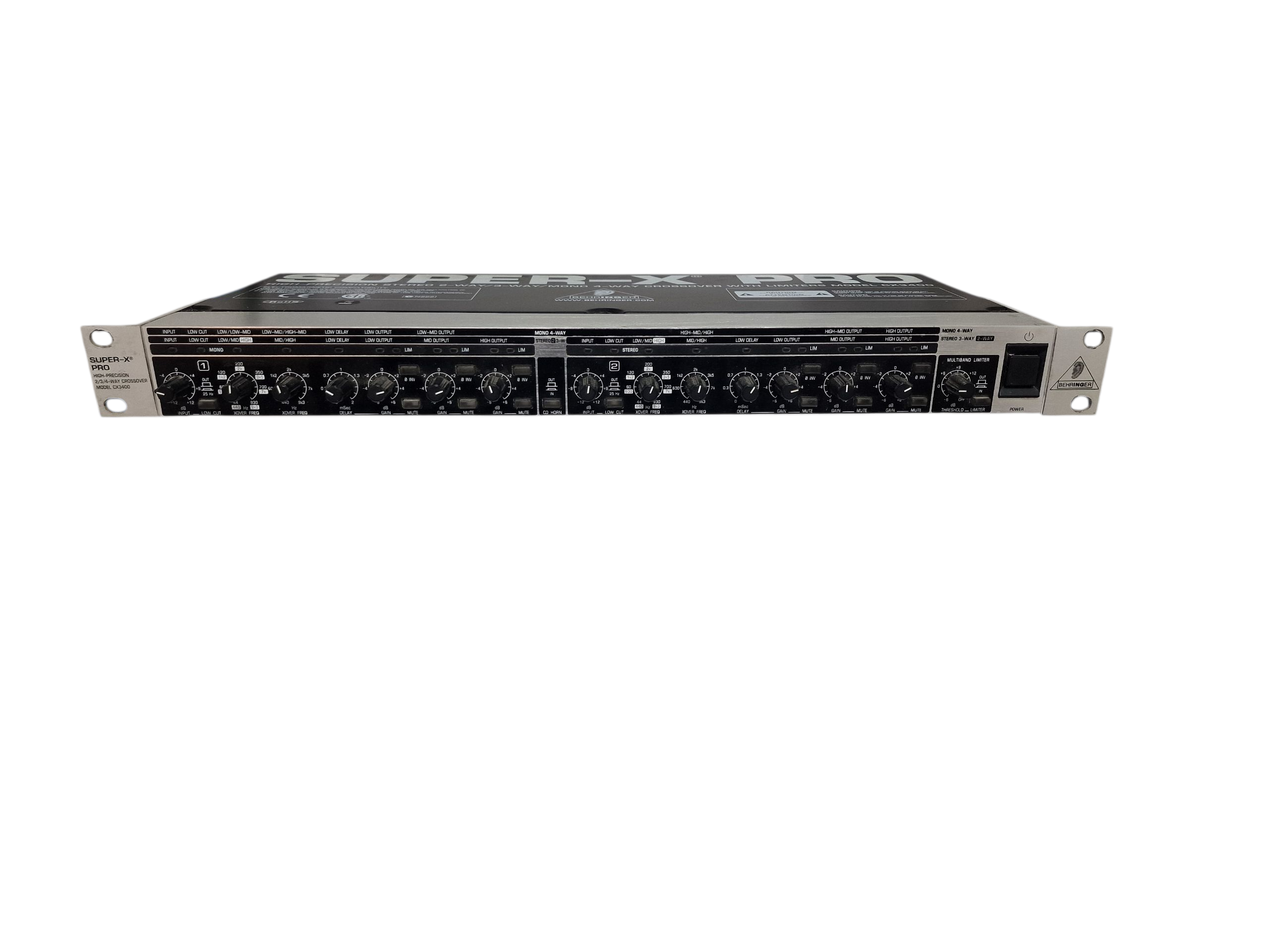 Product photo for Behringer Super-x Pro CX3400 4 Way Crossover
